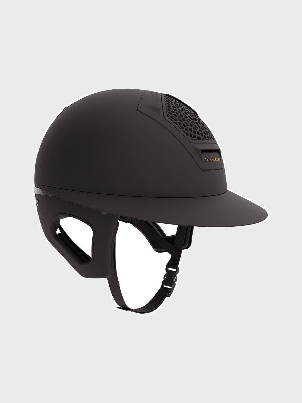 FREEJUMP VORONOI KASK JEŹDZIECKI TEMPLE PROTECTION MATTE Z SZEROKIM DASZKIEM - Freejump Equishop