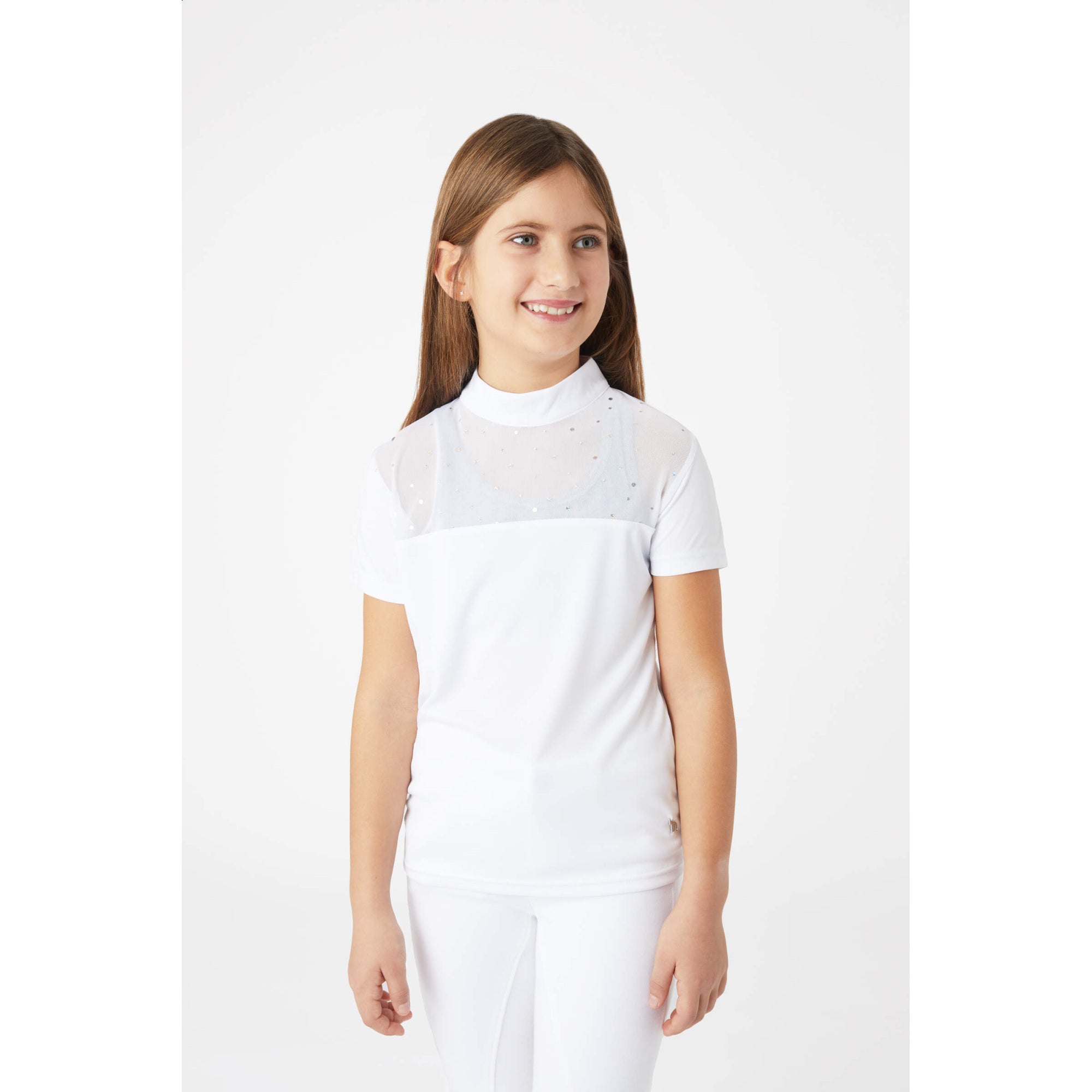 HORZE KAYA KOSZULA KONKURSOWA Z KRYSZTAŁKAMI DZIECIĘCA