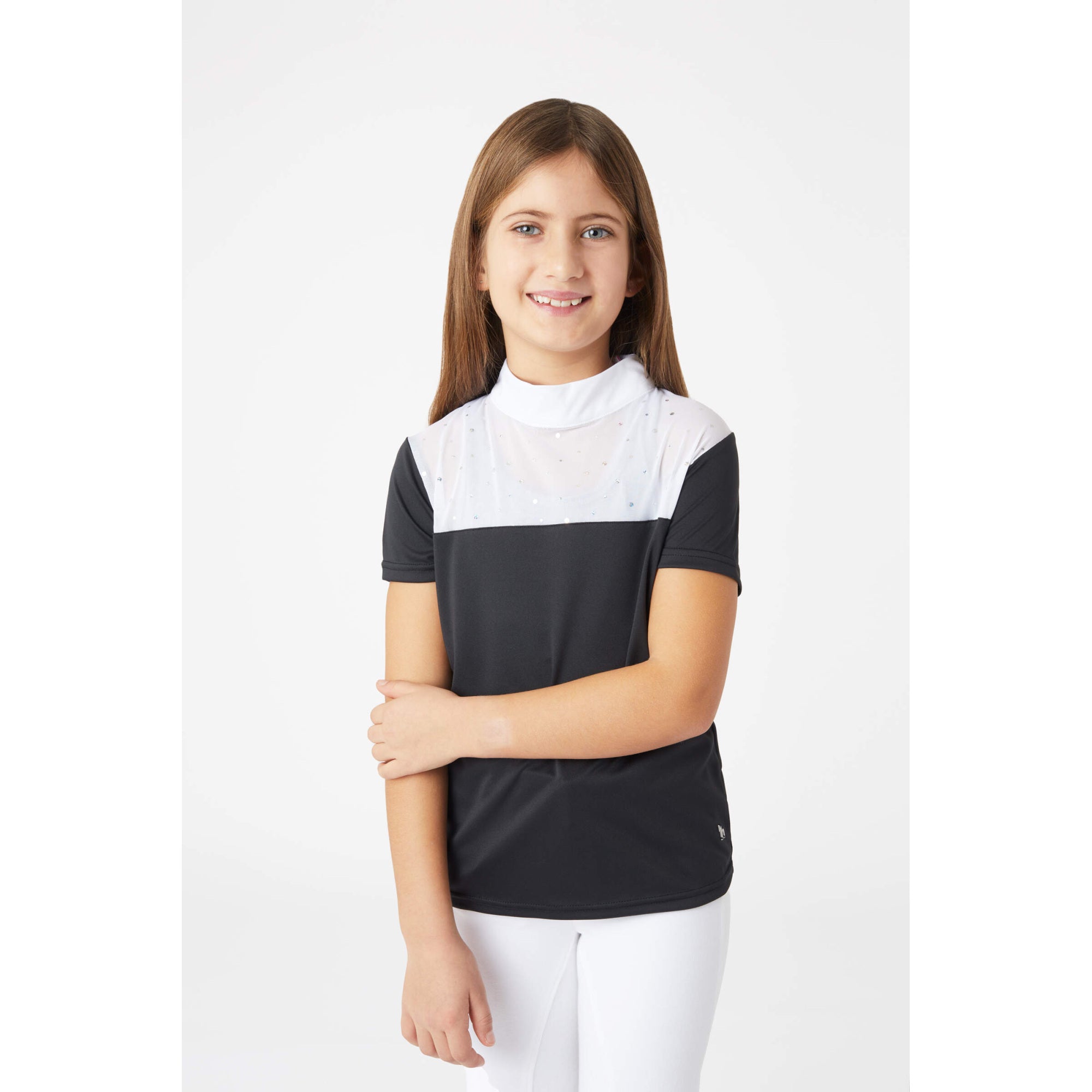 HORZE KAYA KOSZULA KONKURSOWA Z KRYSZTAŁKAMI DZIECIĘCA