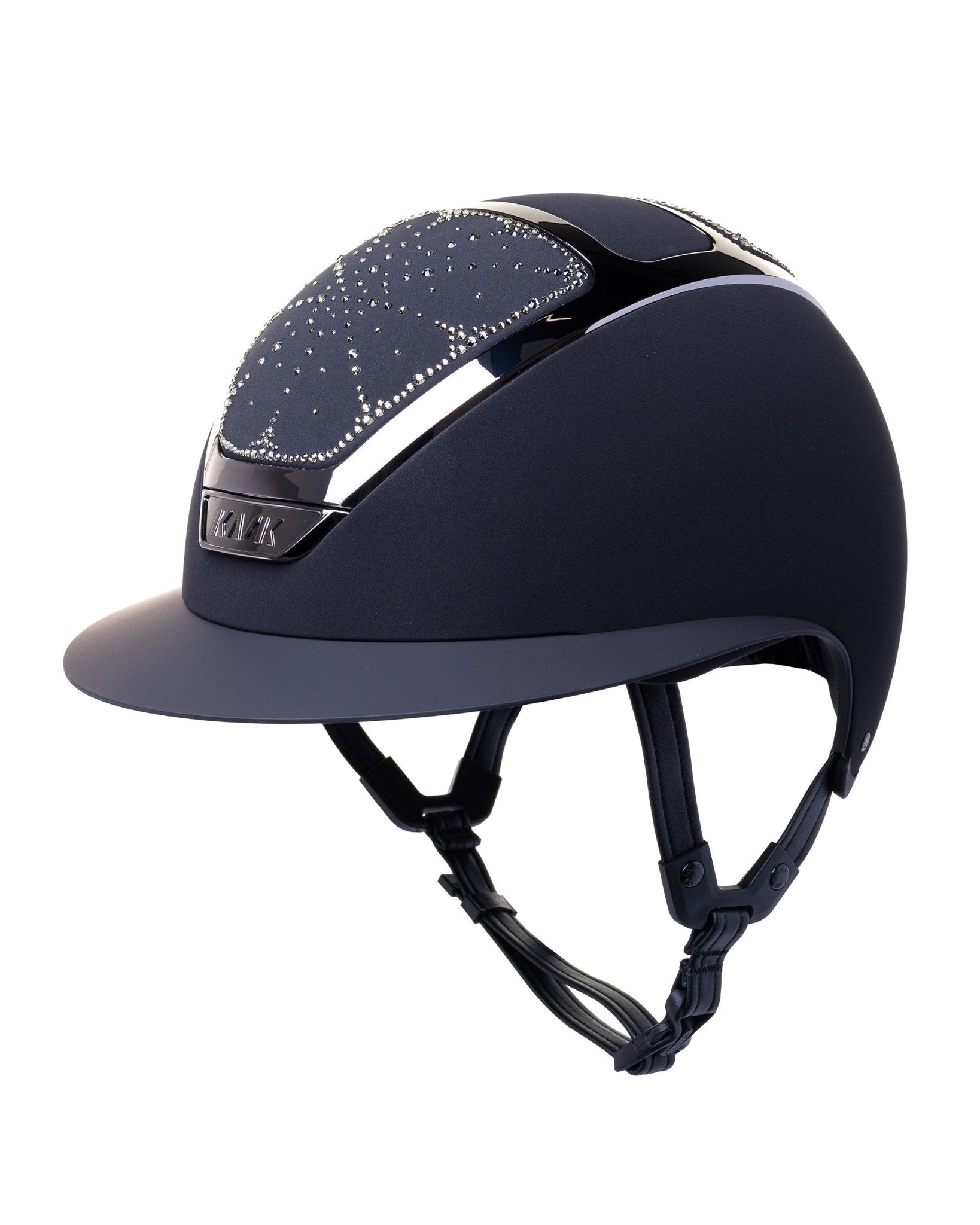 KASK STAR LADY CHROME KASK JEŹDZIECKI ANIMA SWARO RIVIERA CRYSTAL CZARNY - KASK Equishop