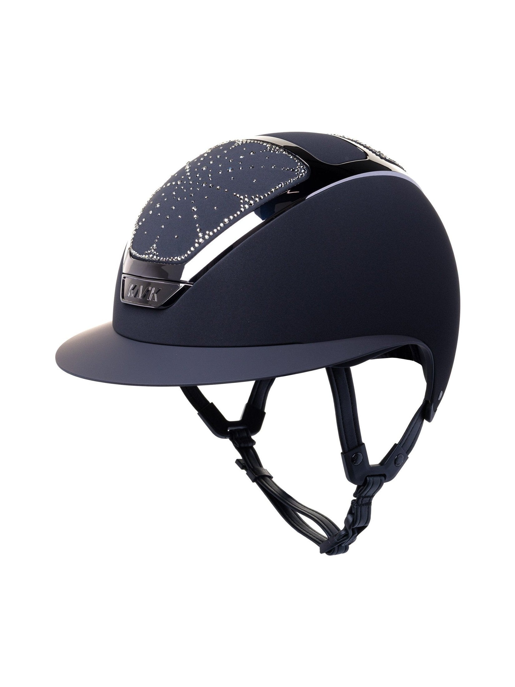 KASK STAR LADY CHROME KASK JEŹDZIECKI ANIMA SWARO RIVIERA CRYSTAL CZARNY - KASK Equishop