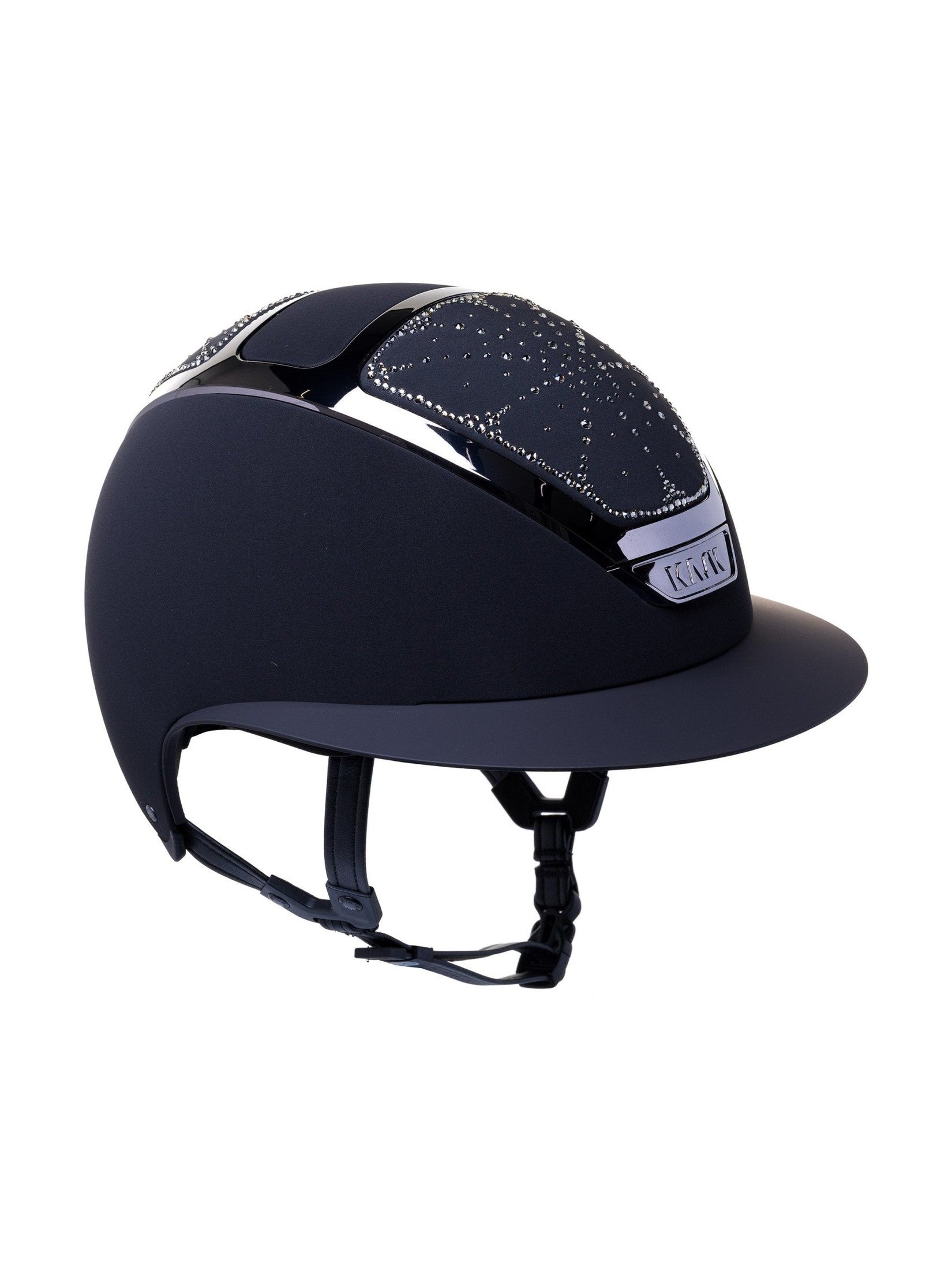 KASK STAR LADY CHROME KASK JEŹDZIECKI ANIMA SWARO RIVIERA CRYSTAL CZARNY - KASK Equishop