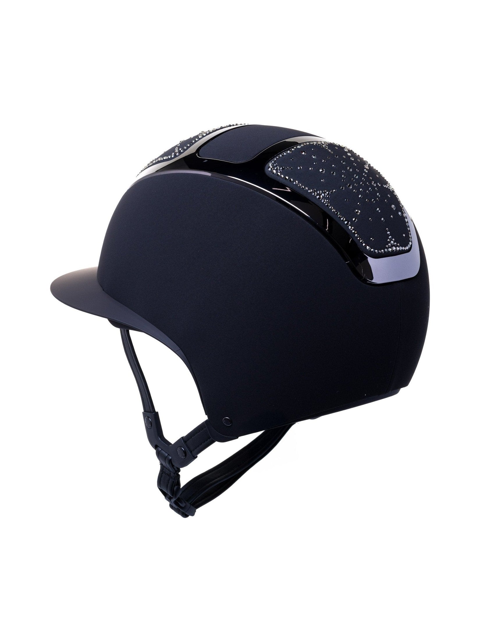 KASK STAR LADY CHROME KASK JEŹDZIECKI ANIMA SWARO RIVIERA CRYSTAL CZARNY - KASK Equishop