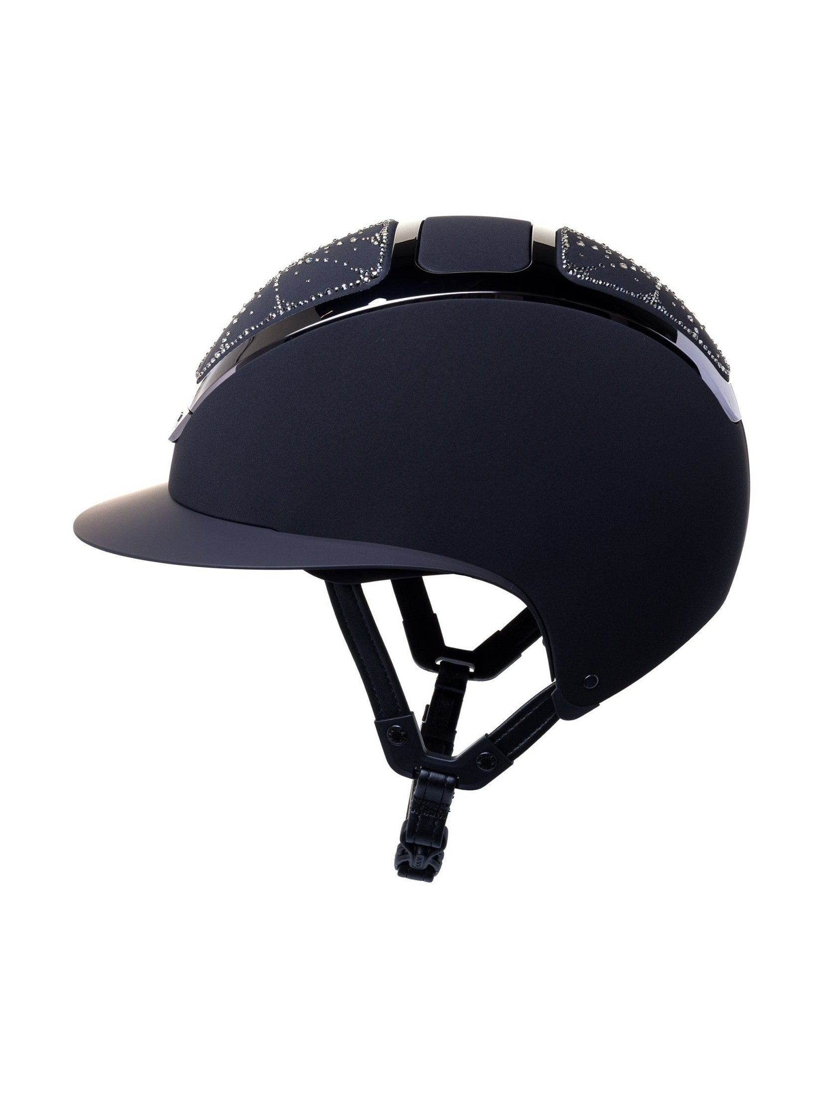 KASK STAR LADY CHROME KASK JEŹDZIECKI ANIMA SWARO RIVIERA CRYSTAL CZARNY - KASK Equishop