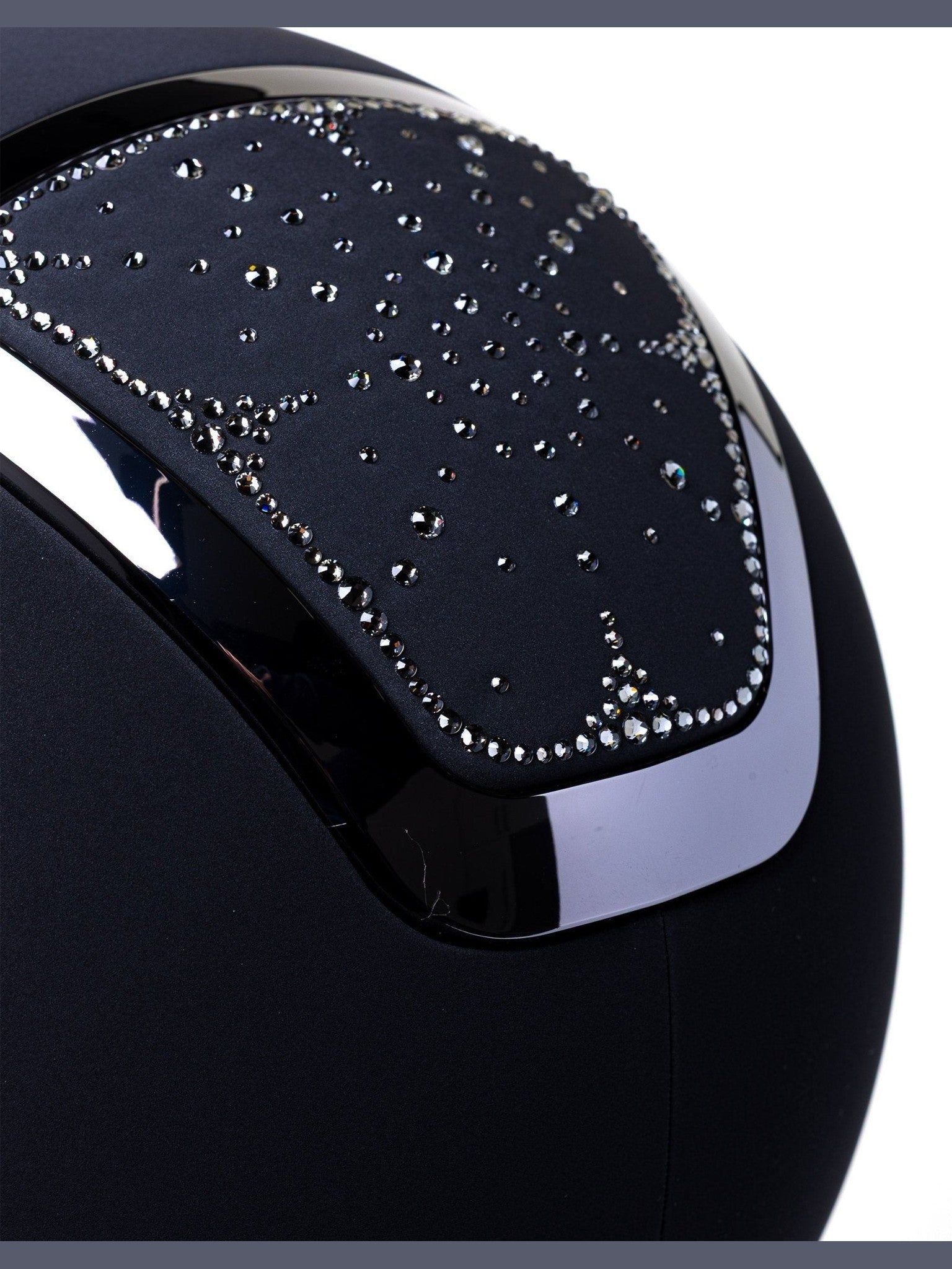 KASK STAR LADY CHROME KASK JEŹDZIECKI ANIMA SWARO RIVIERA CRYSTAL CZARNY - KASK Equishop