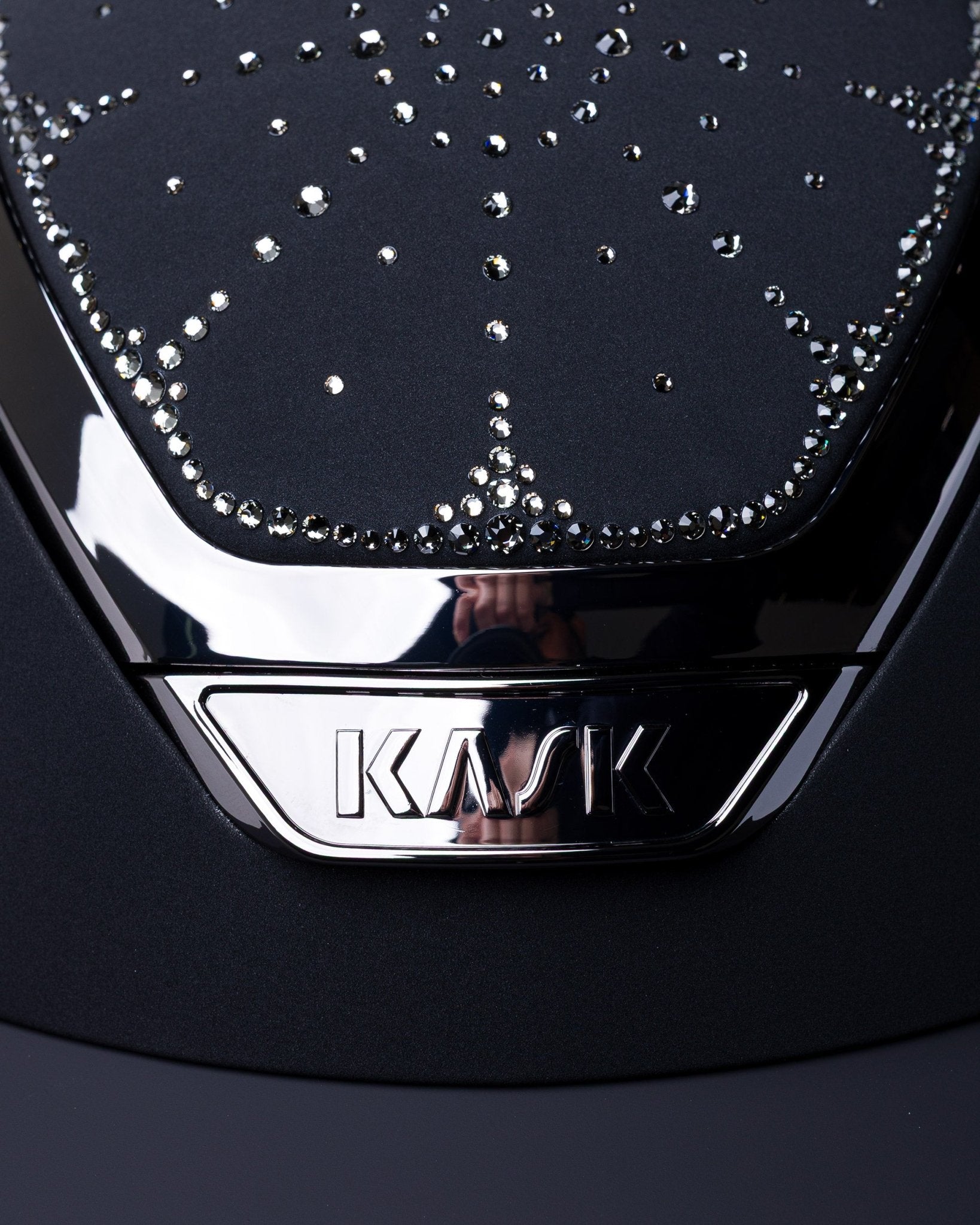 KASK STAR LADY CHROME KASK JEŹDZIECKI ANIMA SWARO RIVIERA CRYSTAL CZARNY - KASK Equishop