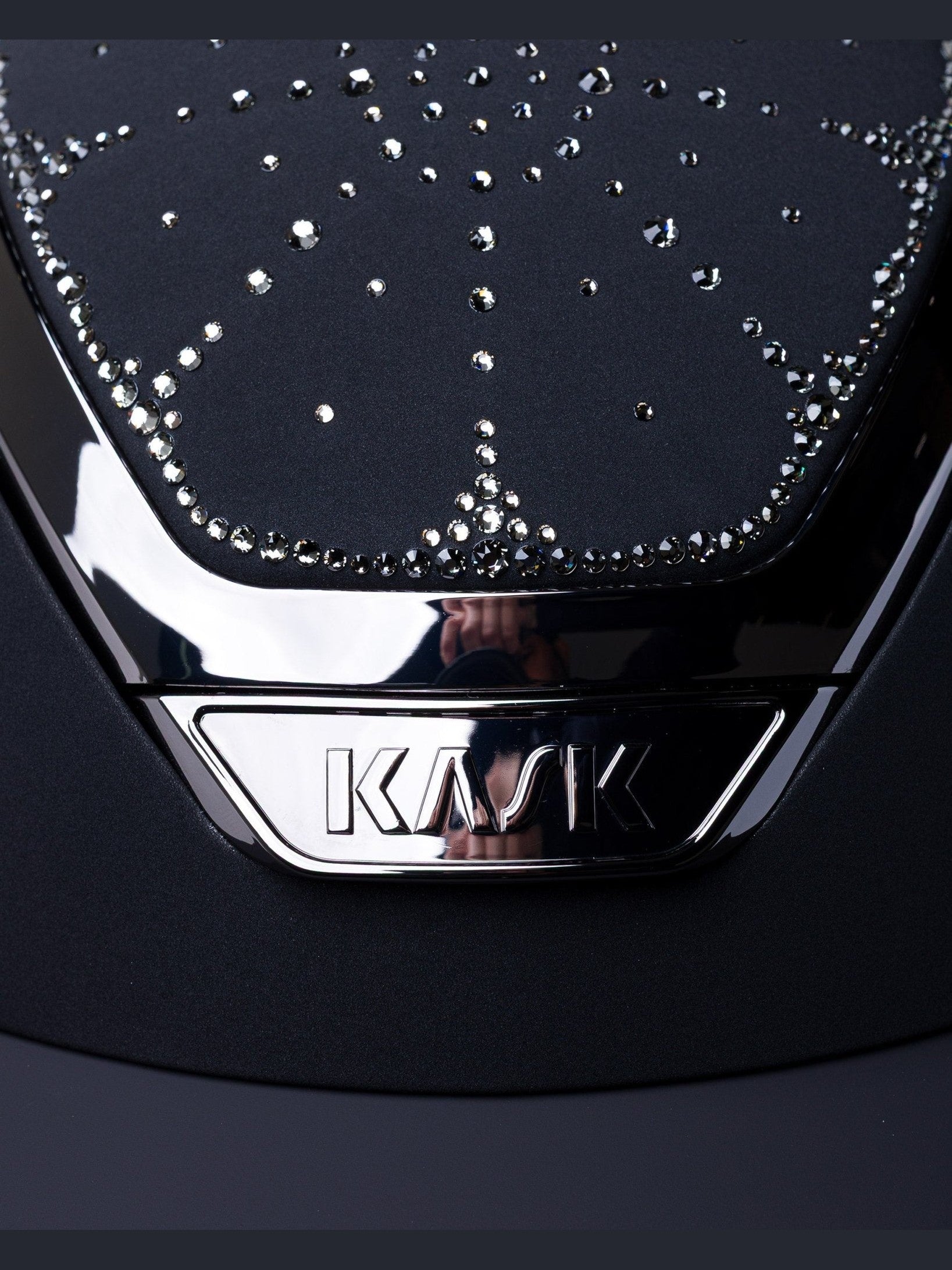 KASK STAR LADY CHROME KASK JEŹDZIECKI ANIMA SWARO RIVIERA CRYSTAL CZARNY - KASK Equishop
