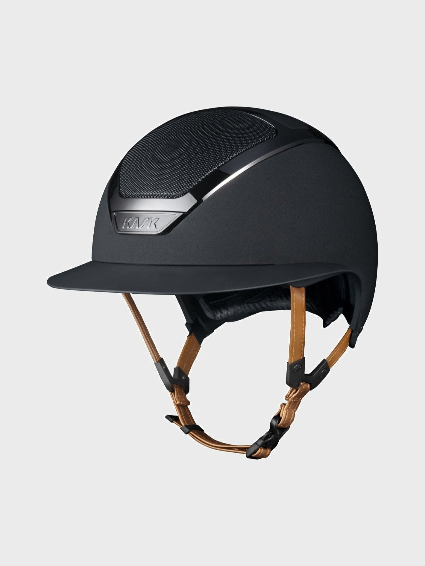 KASK STAR LADY CHROME KASK JEŹDZIECKI Z BEŻOWYM PASKIEM - KASK Equishop