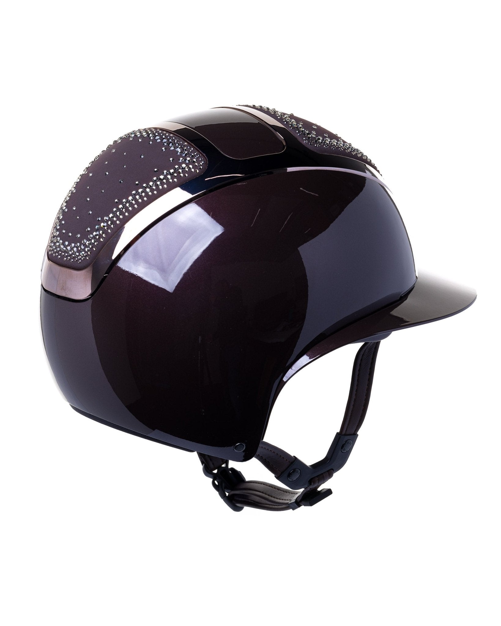 KASK STAR LADY PURE SHINE KASK JEŹDZIECKI ANIMA SWARO IN OUT CRYSTAL BRĄZOWY - KASK Equishop