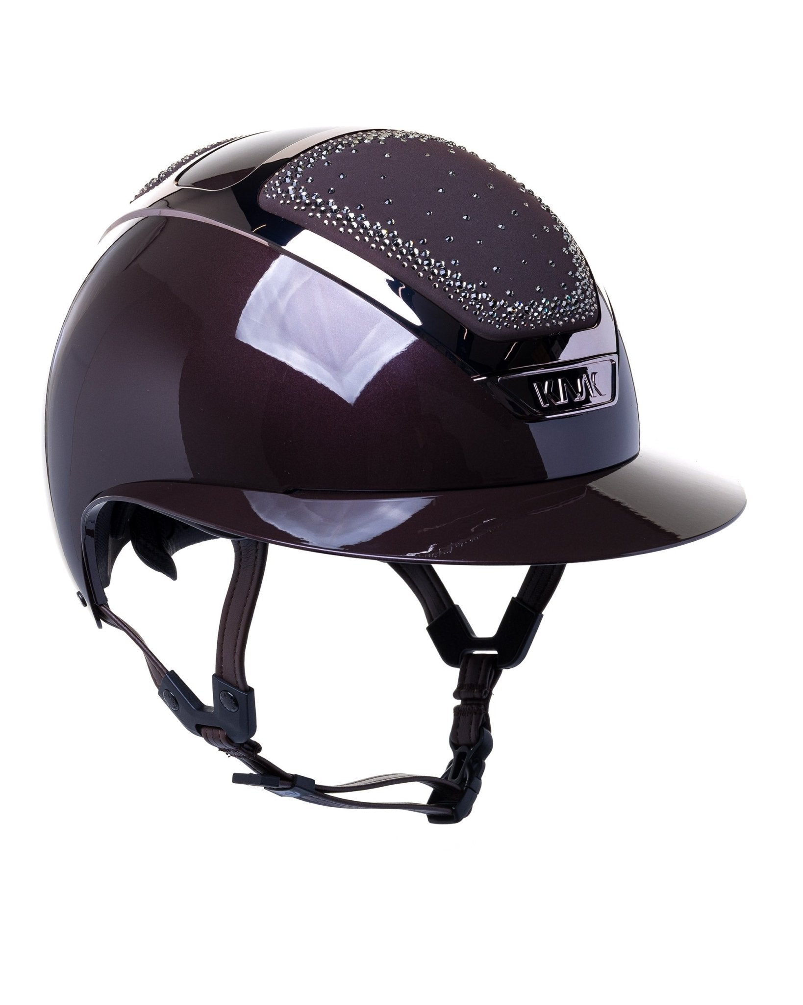 KASK STAR LADY PURE SHINE KASK JEŹDZIECKI ANIMA SWARO IN OUT CRYSTAL BRĄZOWY - KASK Equishop
