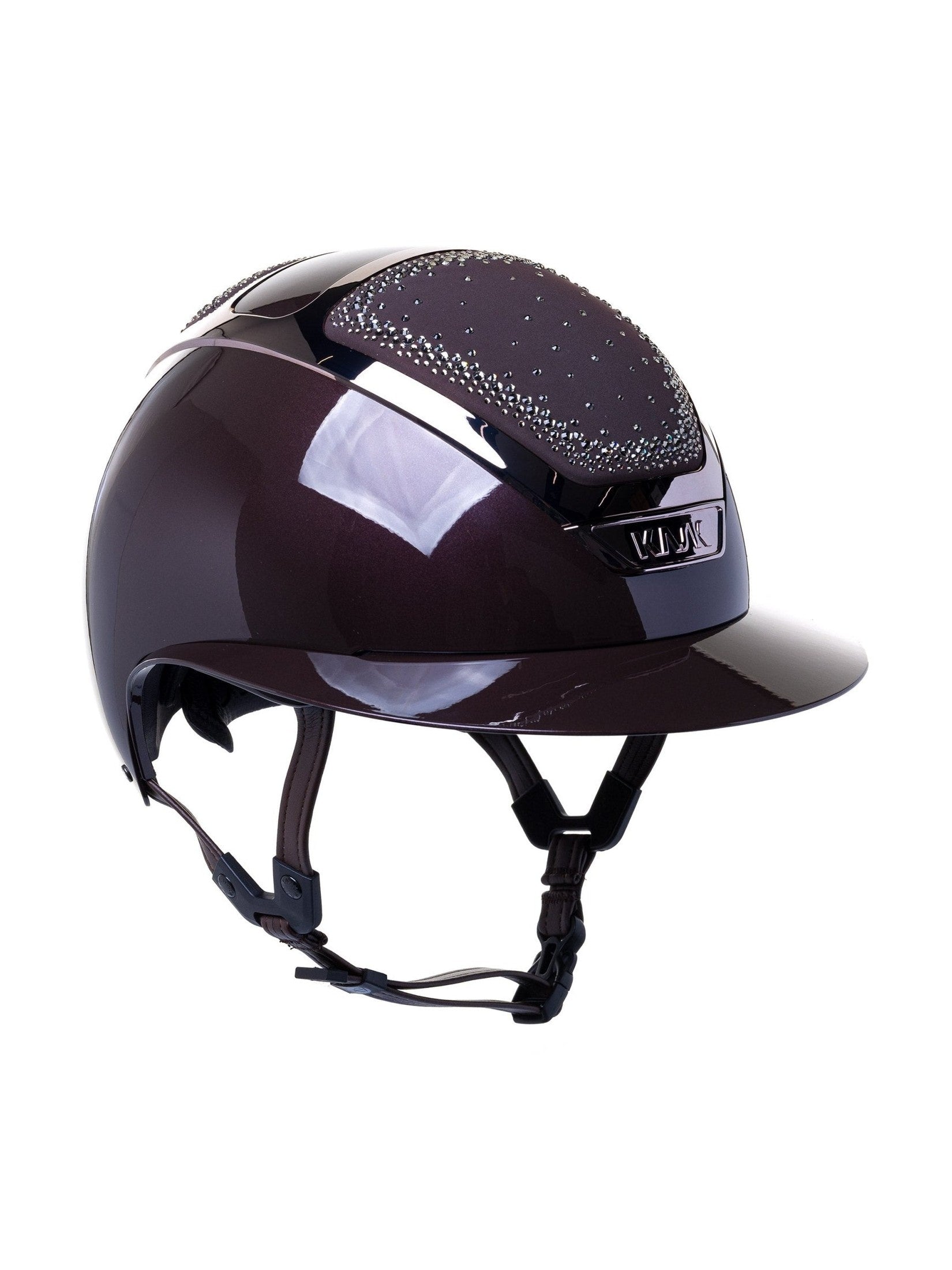 KASK STAR LADY PURE SHINE KASK JEŹDZIECKI ANIMA SWARO IN OUT CRYSTAL BRĄZOWY - KASK Equishop