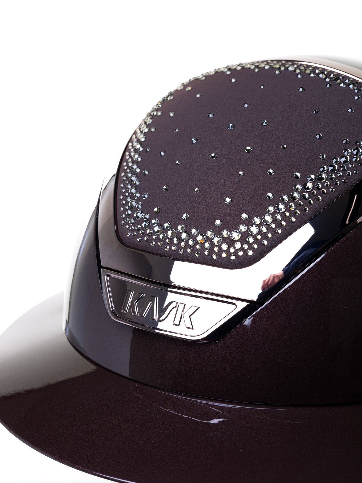 KASK STAR LADY PURE SHINE KASK JEŹDZIECKI ANIMA SWARO IN OUT CRYSTAL BRĄZOWY - KASK Equishop