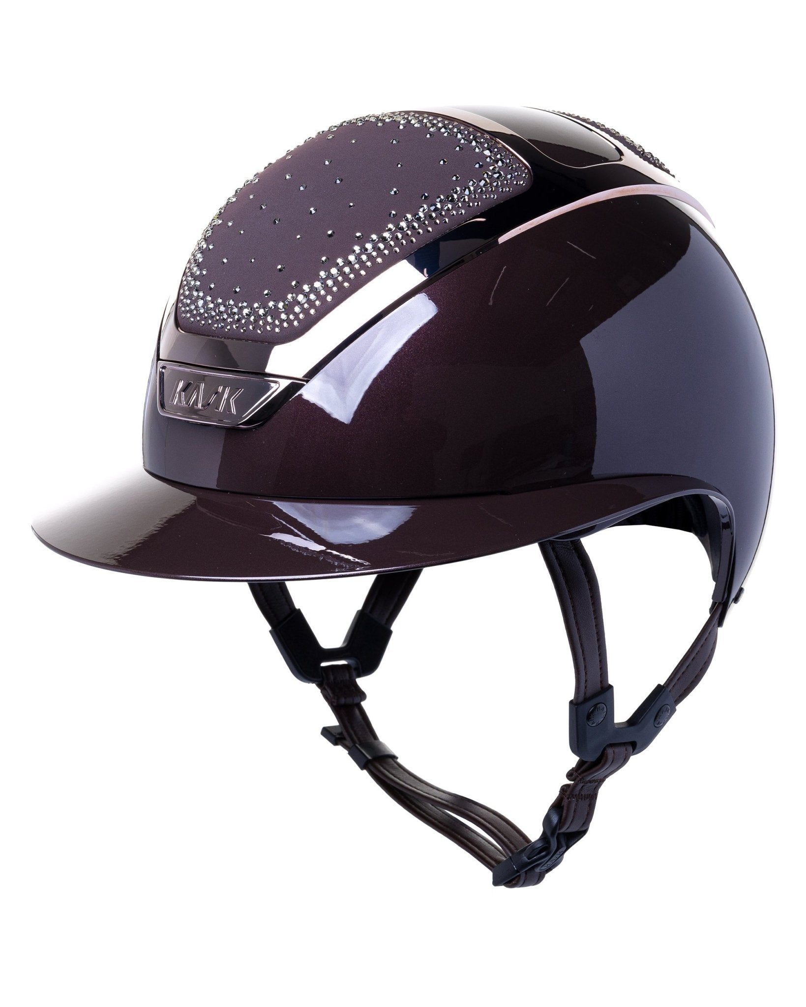 KASK STAR LADY PURE SHINE KASK JEŹDZIECKI ANIMA SWARO IN OUT CRYSTAL BRĄZOWY - KASK Equishop