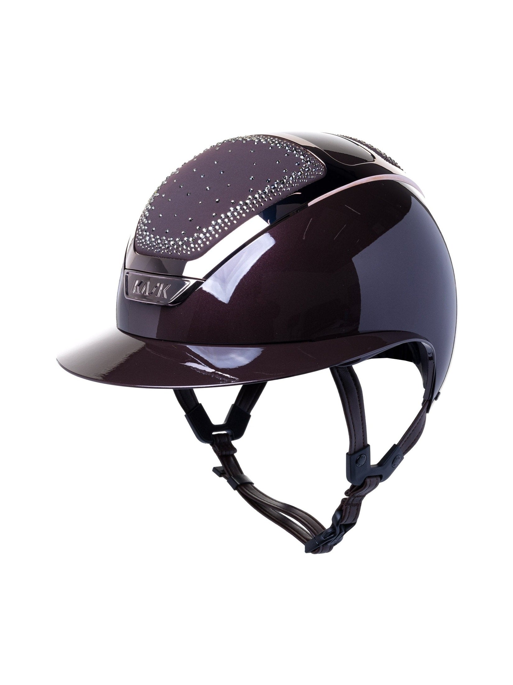 KASK STAR LADY PURE SHINE KASK JEŹDZIECKI ANIMA SWARO IN OUT CRYSTAL BRĄZOWY - KASK Equishop