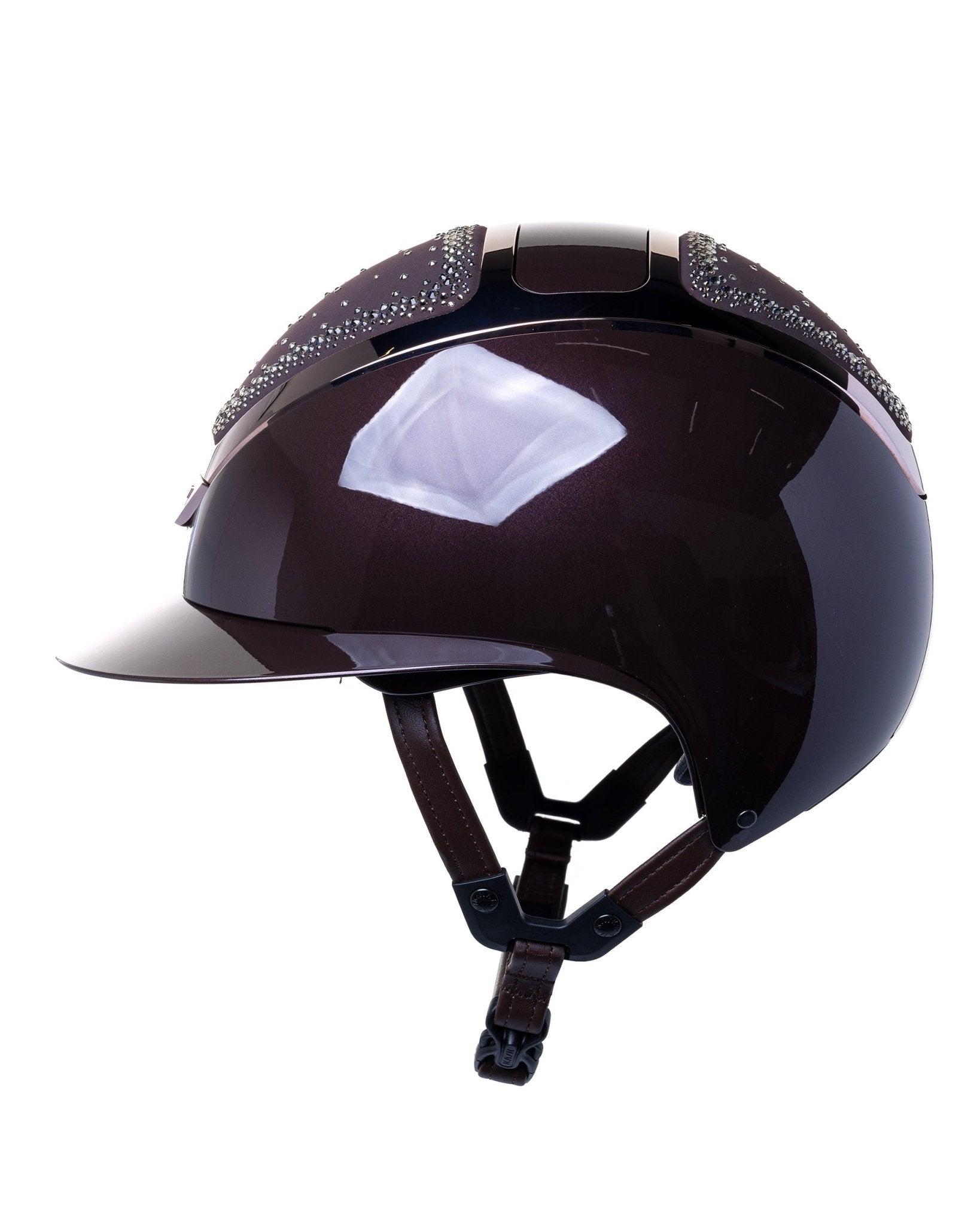 KASK STAR LADY PURE SHINE KASK JEŹDZIECKI ANIMA SWARO IN OUT CRYSTAL BRĄZOWY - KASK Equishop
