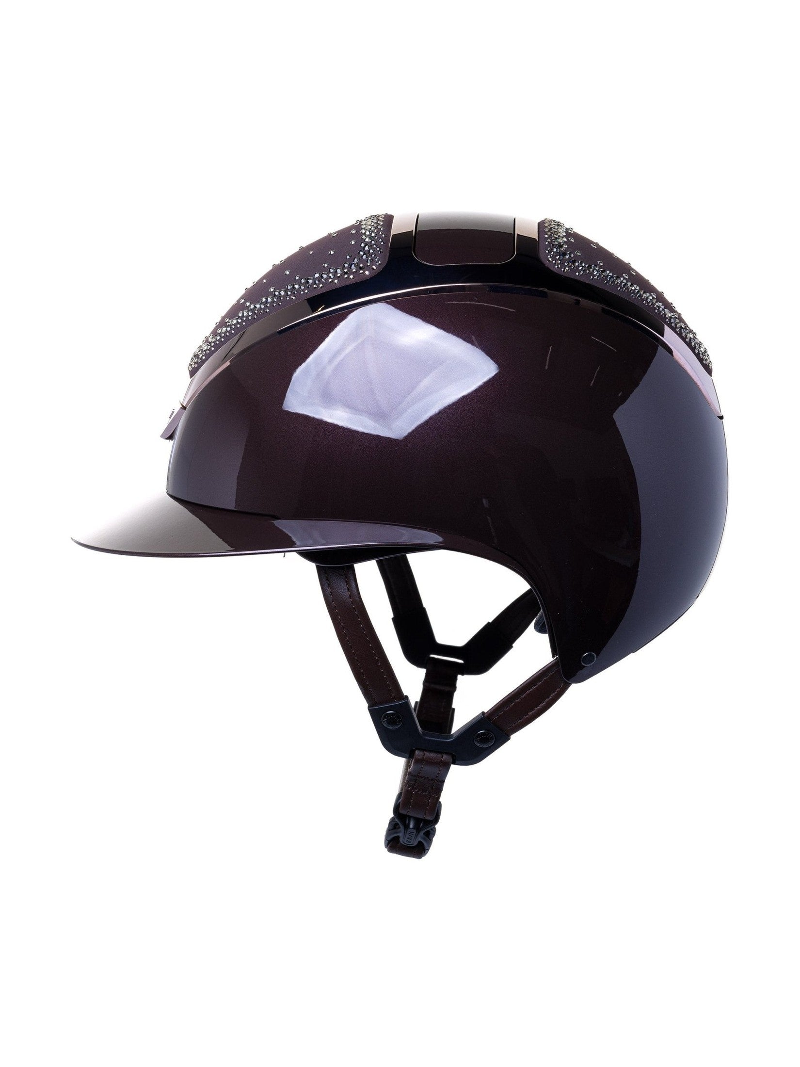 KASK STAR LADY PURE SHINE KASK JEŹDZIECKI ANIMA SWARO IN OUT CRYSTAL BRĄZOWY - KASK Equishop