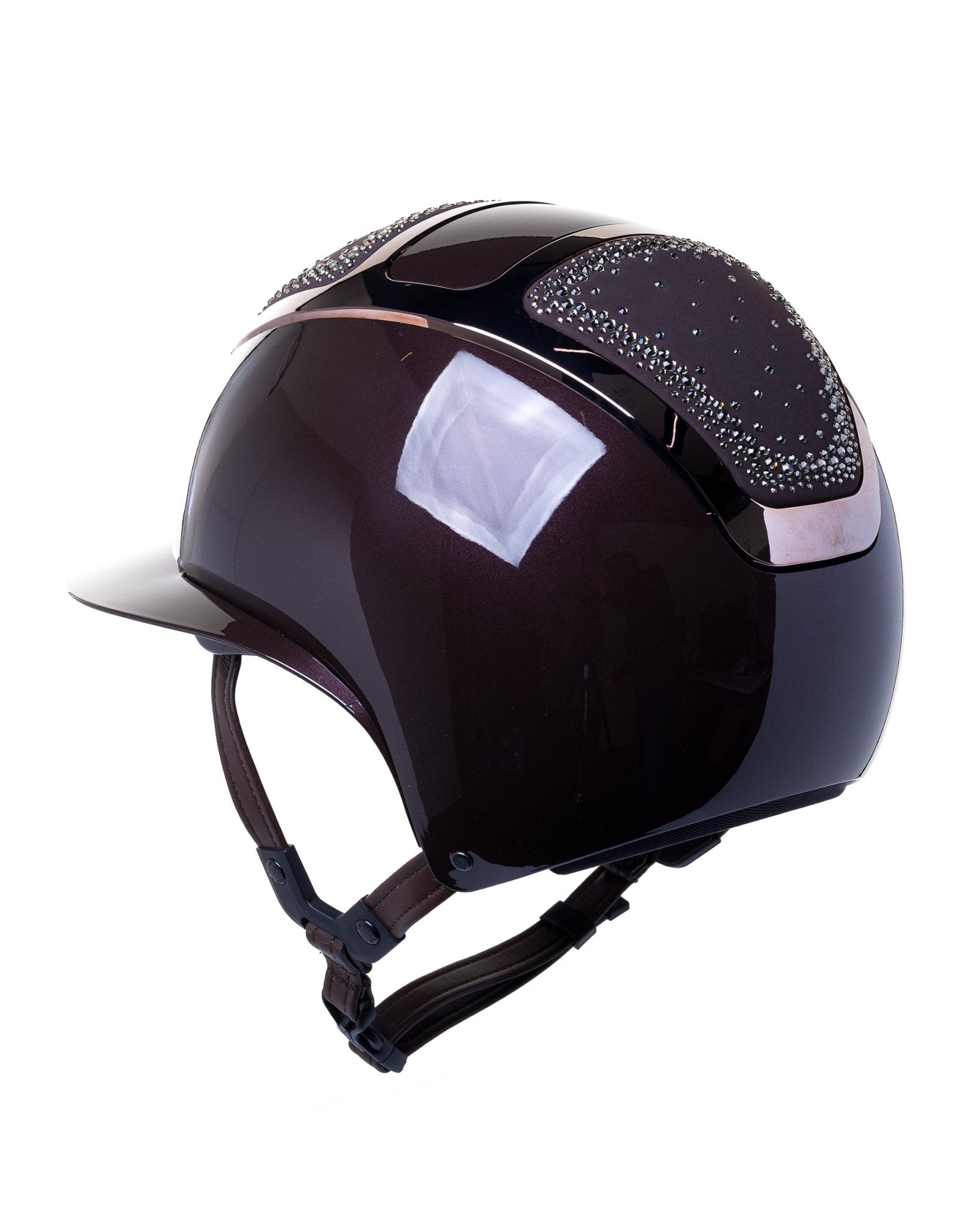 KASK STAR LADY PURE SHINE KASK JEŹDZIECKI ANIMA SWARO IN OUT CRYSTAL BRĄZOWY - KASK Equishop