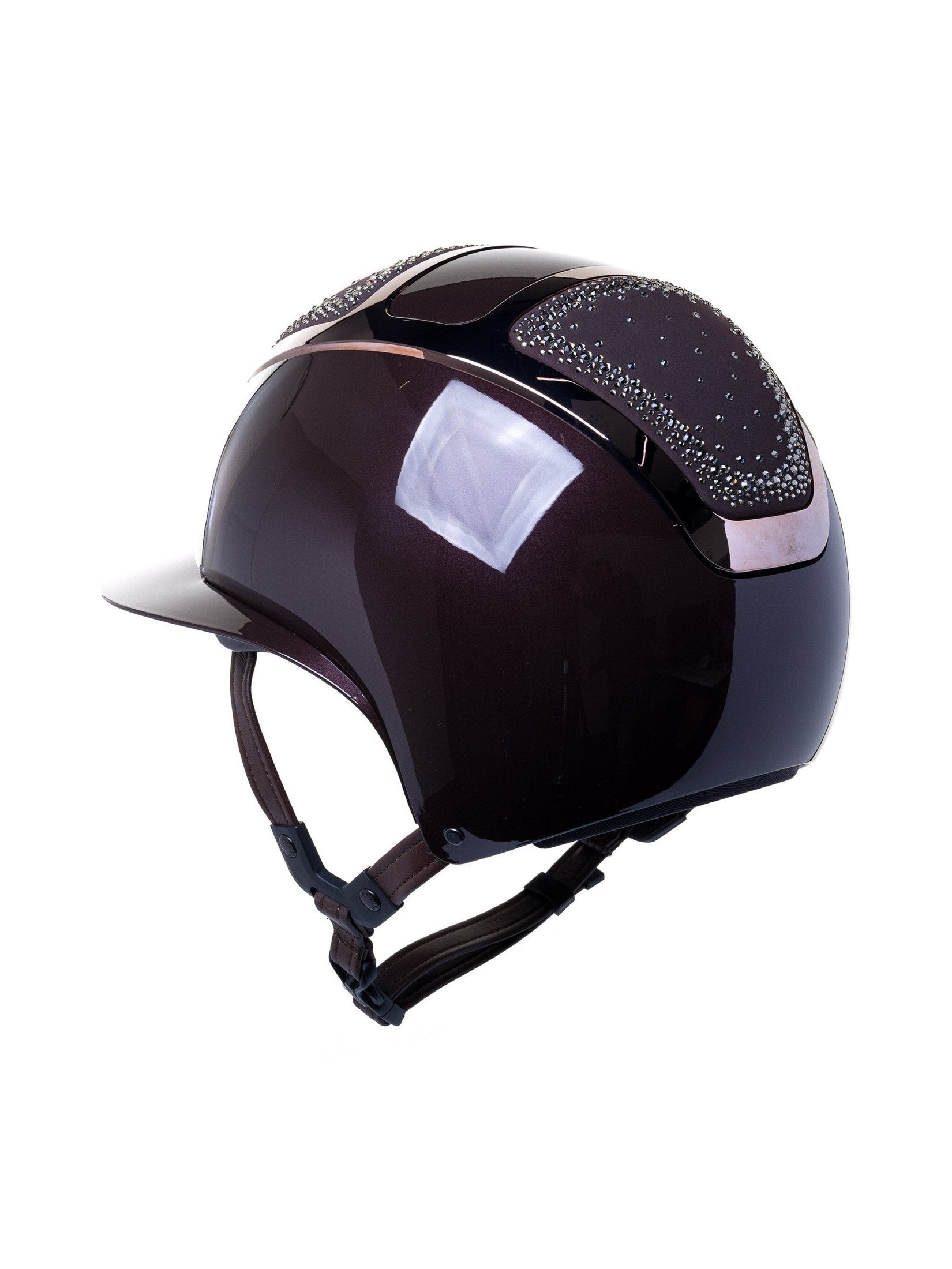 KASK STAR LADY PURE SHINE KASK JEŹDZIECKI ANIMA SWARO IN OUT CRYSTAL BRĄZOWY - KASK Equishop