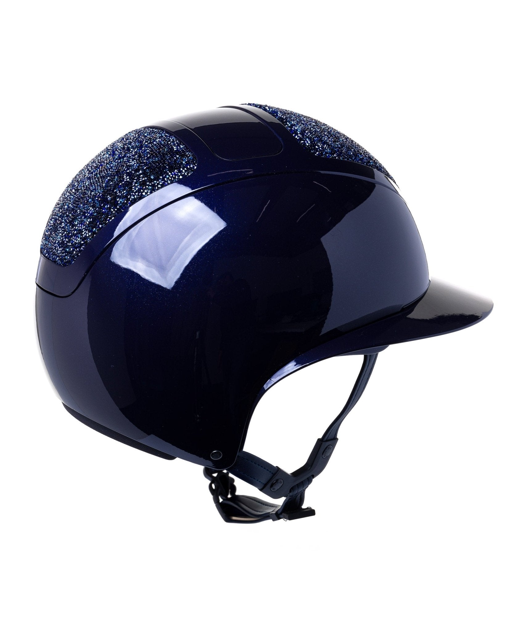 KASK STAR LADY PURE SHINE KASK JEŹDZIECKI SWARO MIDNIGHT MIXTURE ABISSO GRANATOWY - KASK Equishop