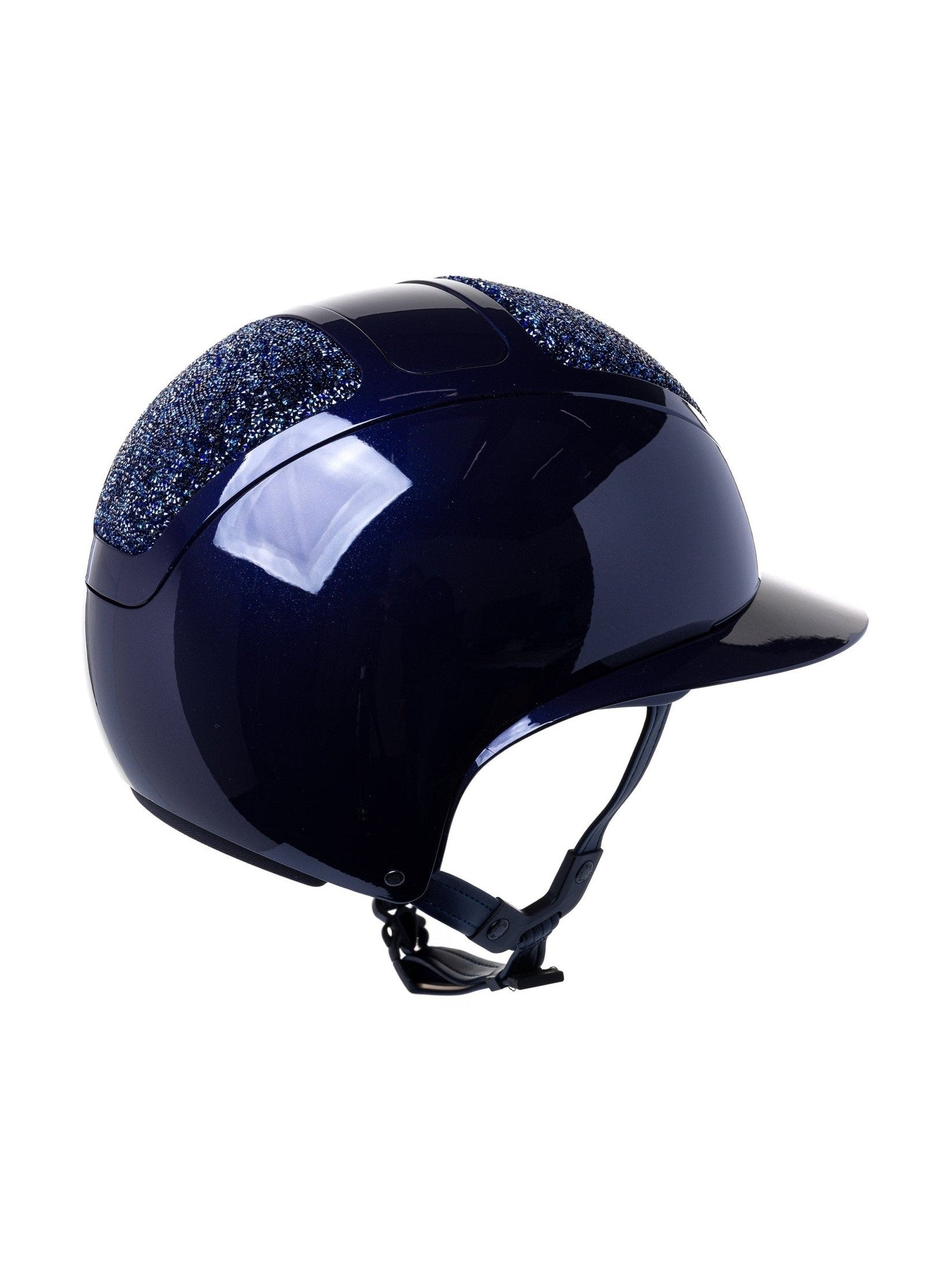 KASK STAR LADY PURE SHINE KASK JEŹDZIECKI SWARO MIDNIGHT MIXTURE ABISSO GRANATOWY - KASK Equishop