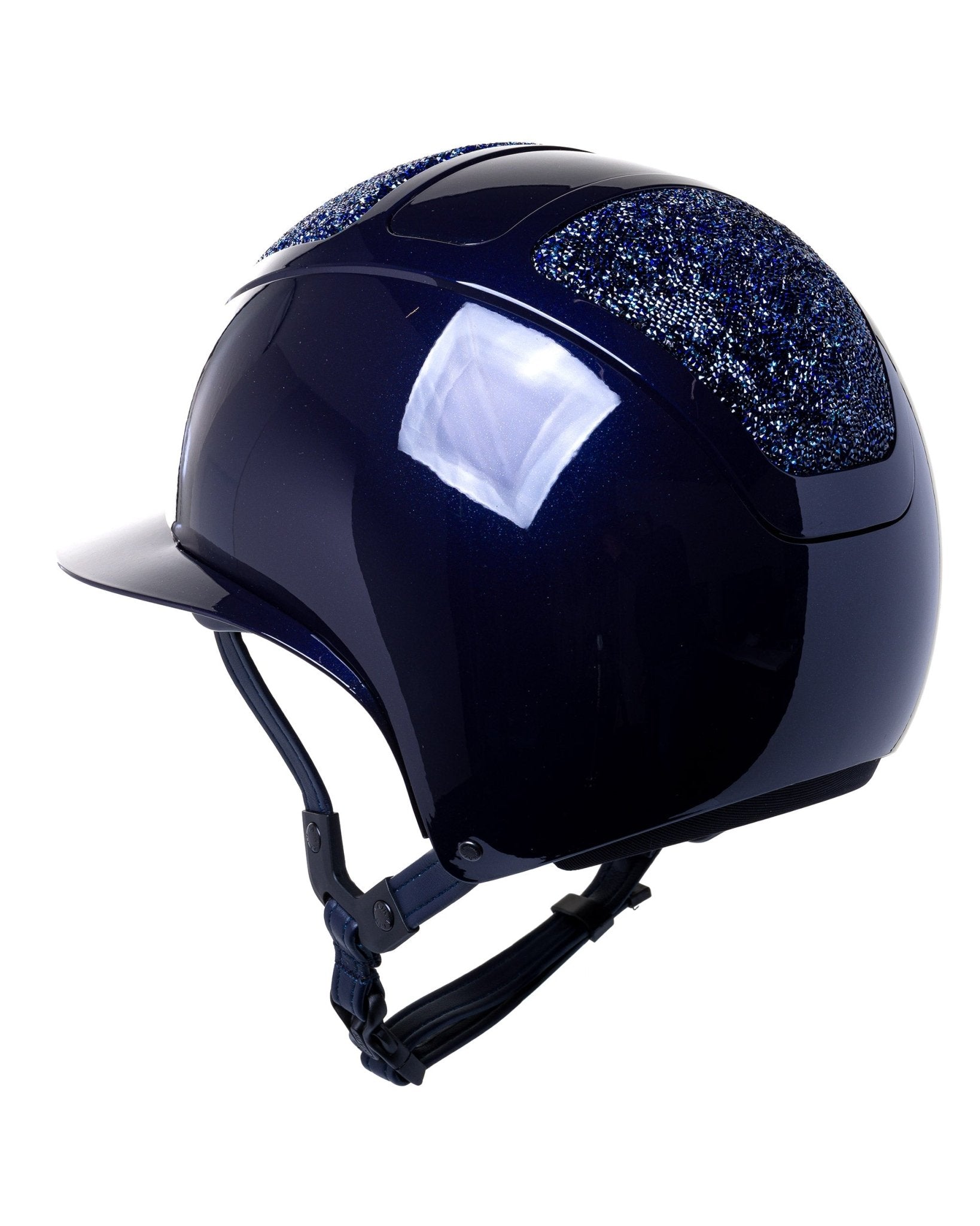 KASK STAR LADY PURE SHINE KASK JEŹDZIECKI SWARO MIDNIGHT MIXTURE ABISSO GRANATOWY - KASK Equishop