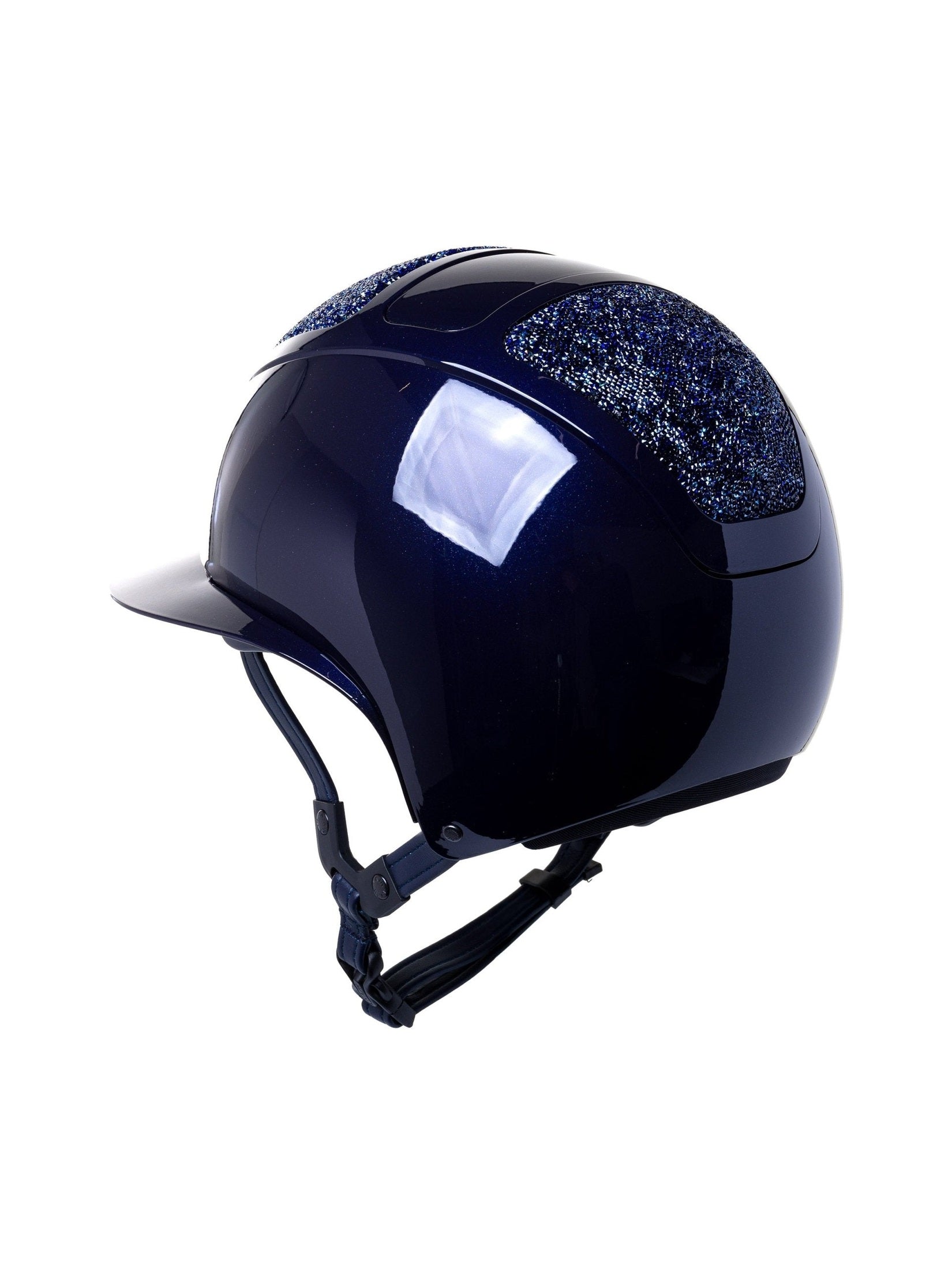 KASK STAR LADY PURE SHINE KASK JEŹDZIECKI SWARO MIDNIGHT MIXTURE ABISSO GRANATOWY - KASK Equishop