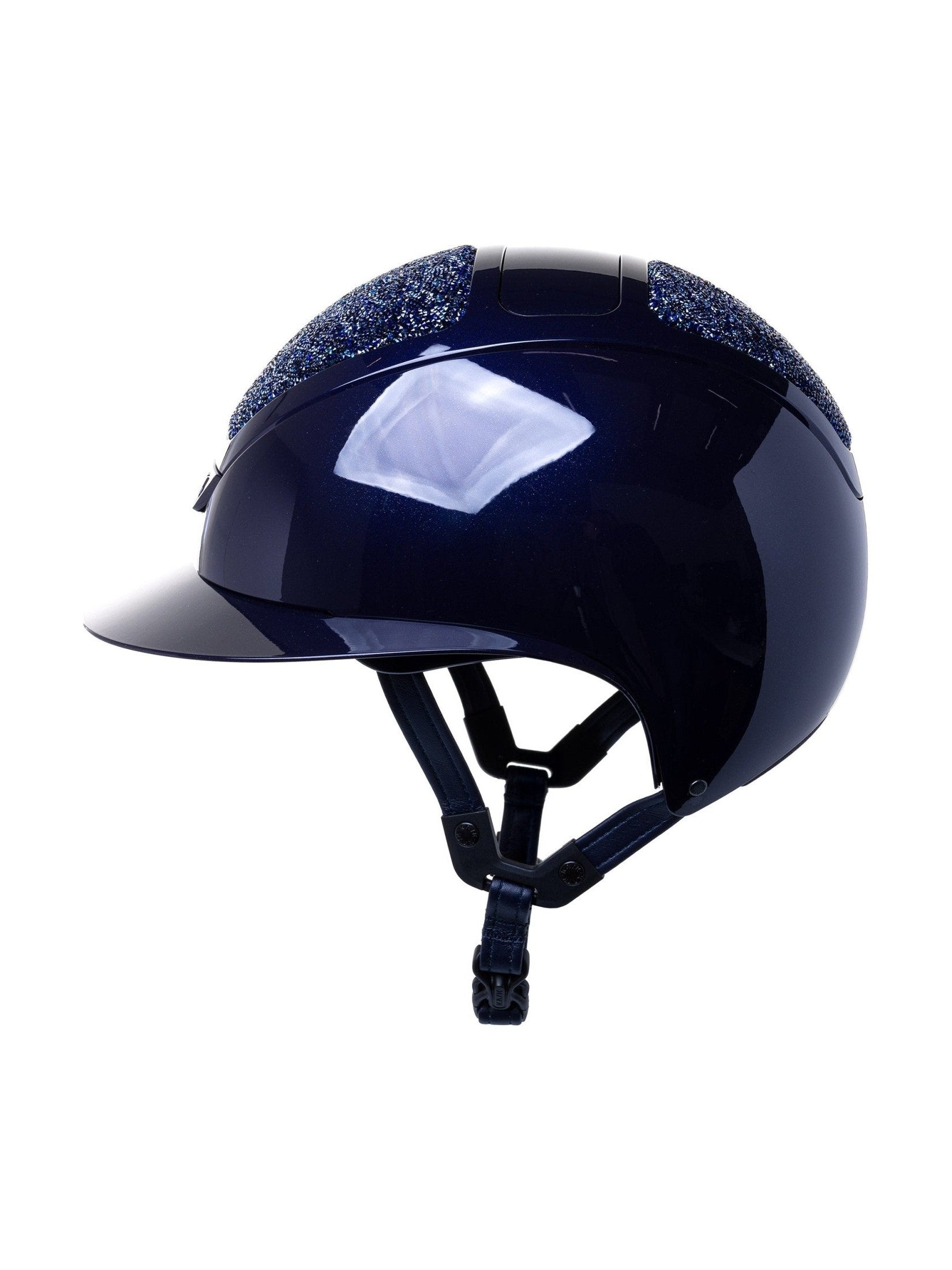 KASK STAR LADY PURE SHINE KASK JEŹDZIECKI SWARO MIDNIGHT MIXTURE ABISSO GRANATOWY - KASK Equishop