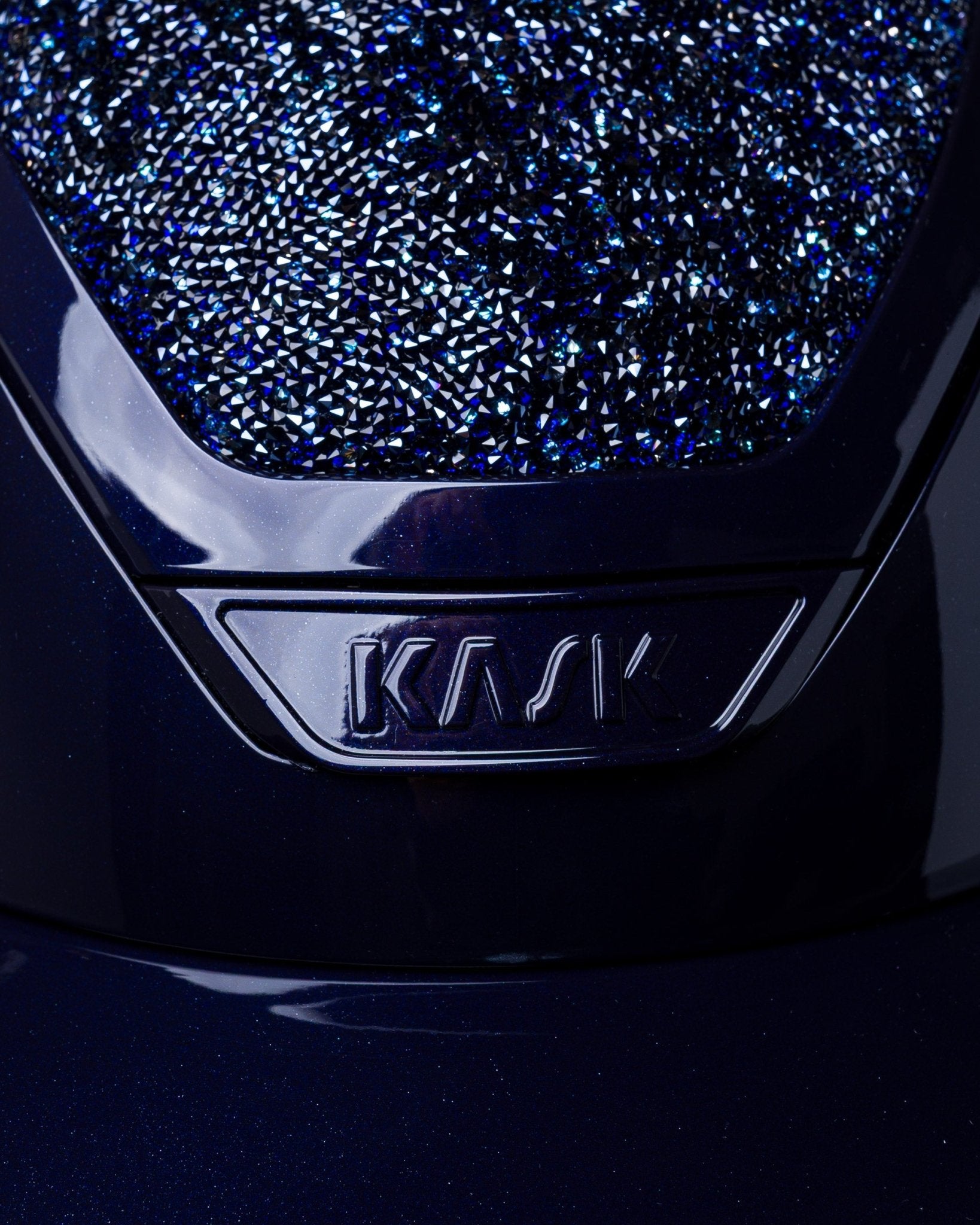 KASK STAR LADY PURE SHINE KASK JEŹDZIECKI SWARO MIDNIGHT MIXTURE ABISSO GRANATOWY - KASK Equishop