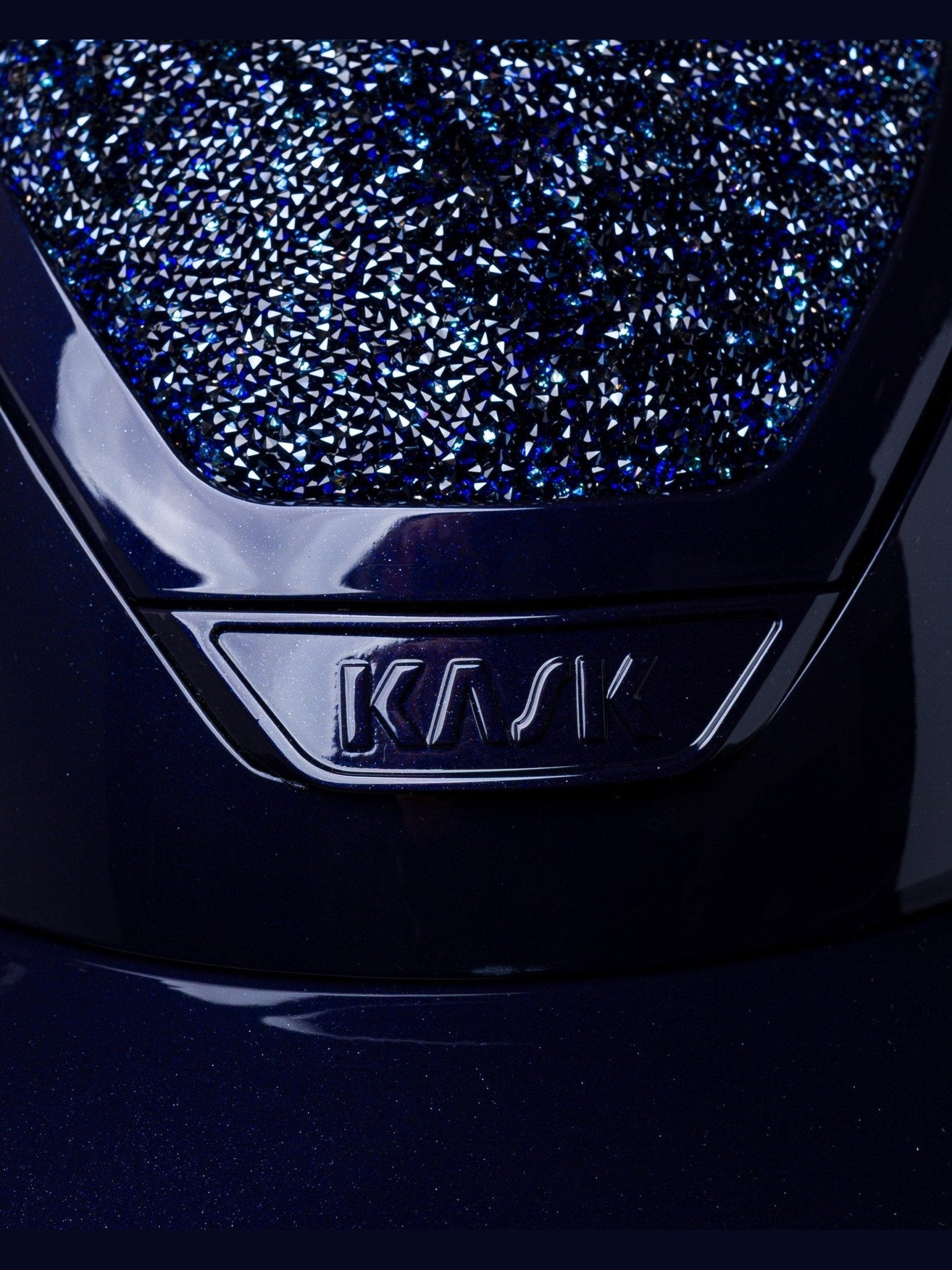 KASK STAR LADY PURE SHINE KASK JEŹDZIECKI SWARO MIDNIGHT MIXTURE ABISSO GRANATOWY - KASK Equishop