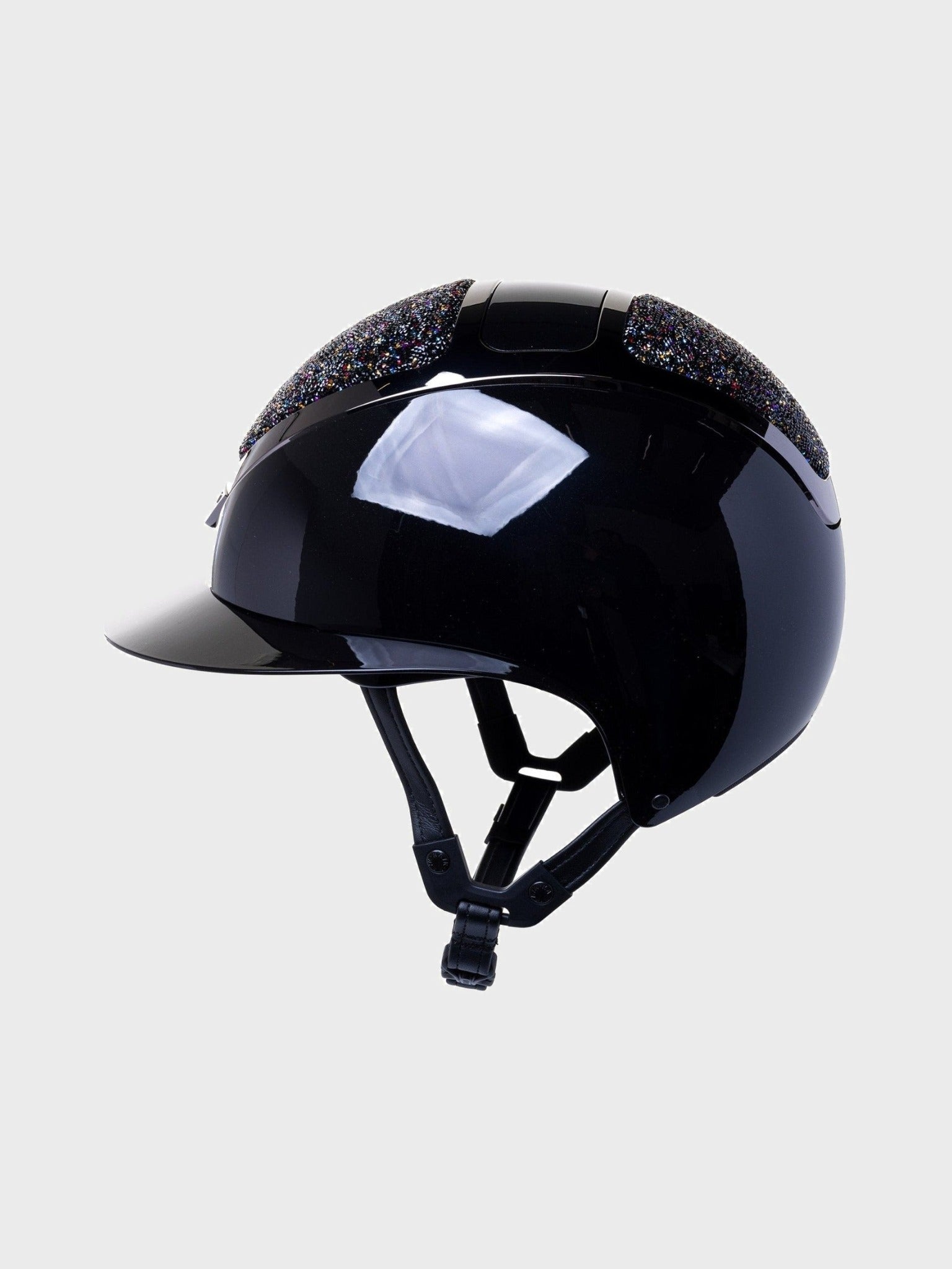 KASK STAR LADY PURE SHINE KASK JEŹDZIECKI SWARO MIDNIGHT MIXTURE VOLCANO CZARNY - KASK Equishop