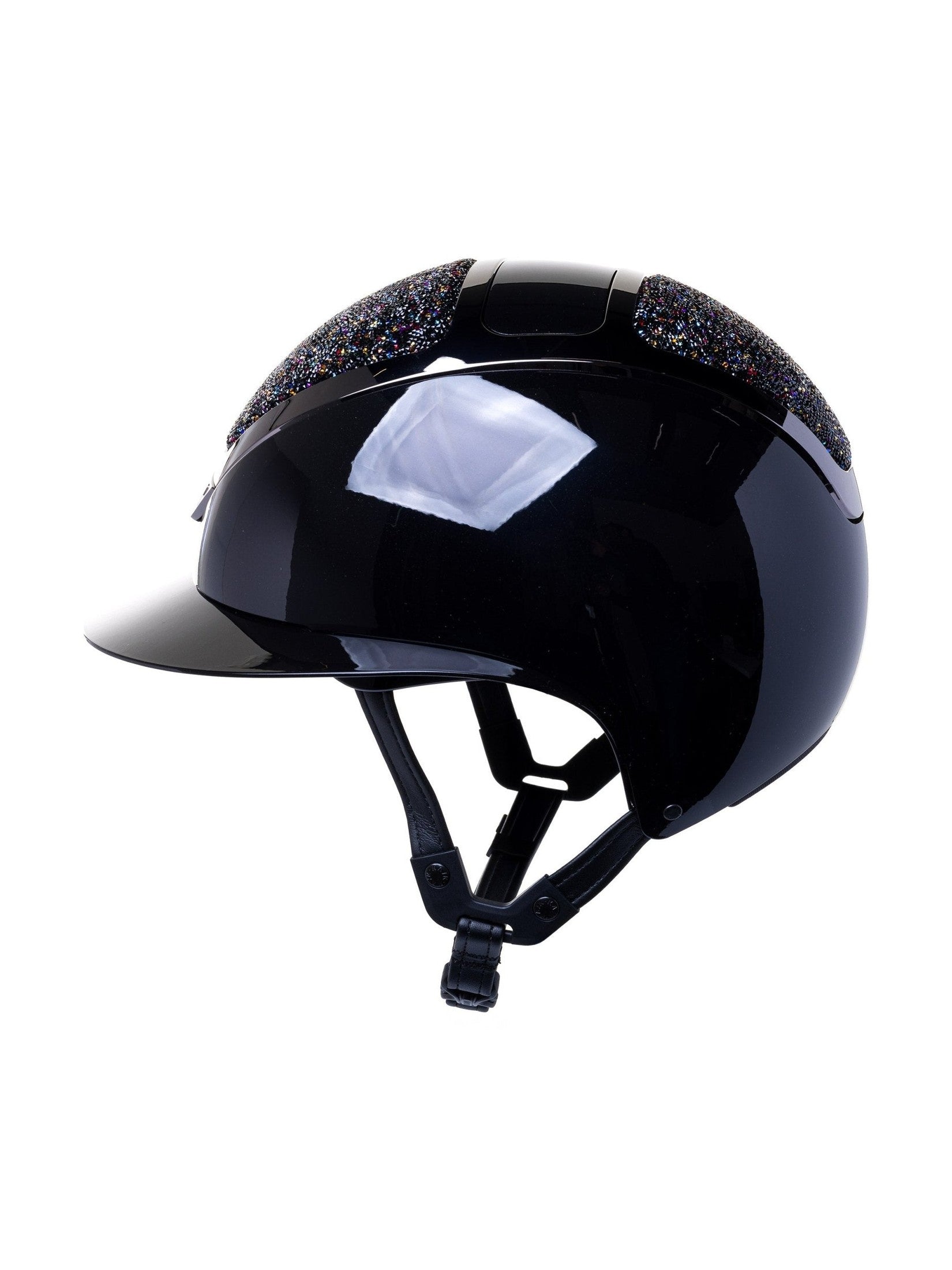 KASK STAR LADY PURE SHINE KASK JEŹDZIECKI SWARO MIDNIGHT MIXTURE VOLCANO CZARNY - KASK Equishop