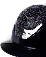 KASK STAR LADY PURE SHINE KASK JEŹDZIECKI SWARO MIDNIGHT MIXTURE VOLCANO CZARNY - KASK Equishop