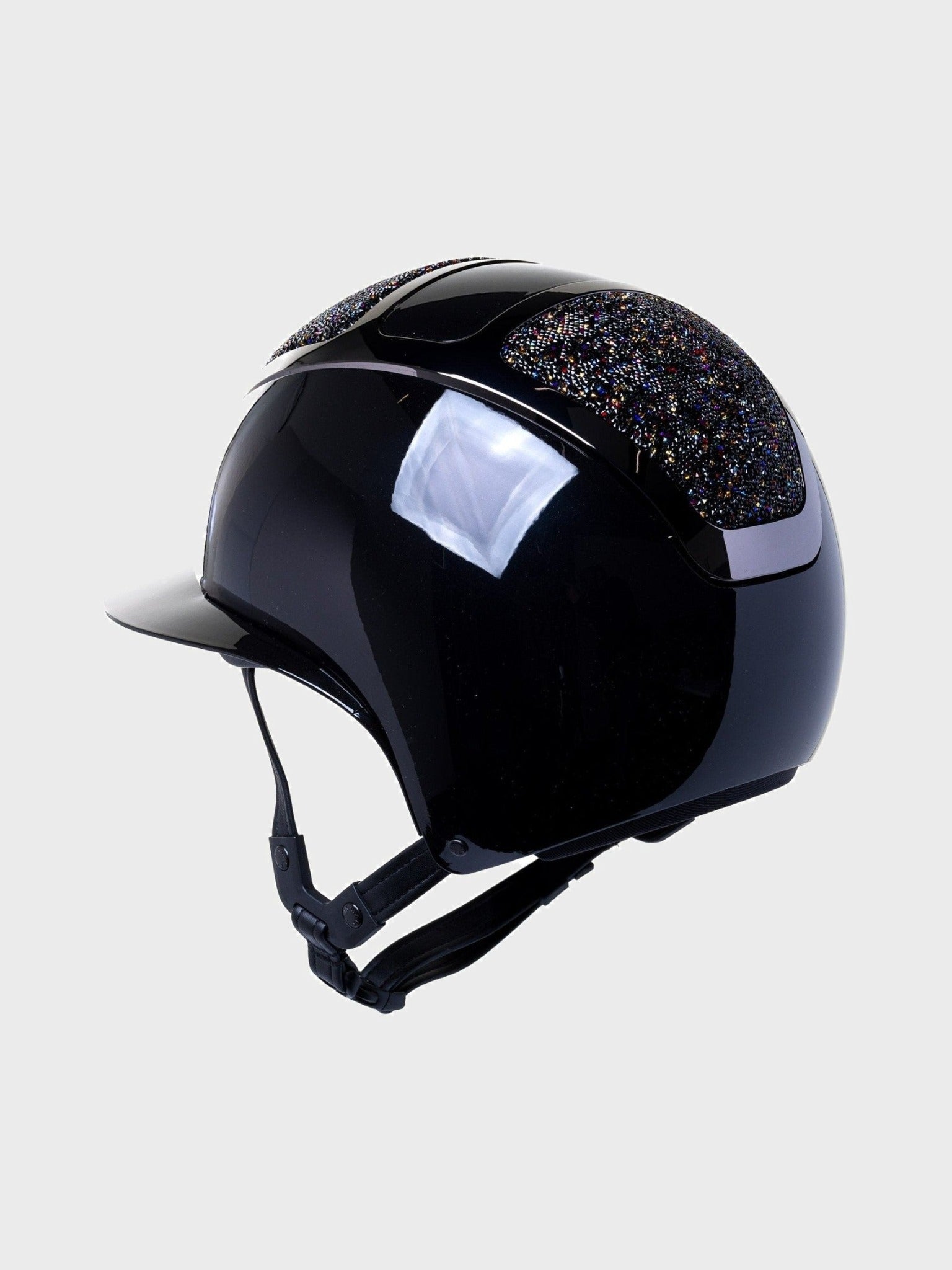 KASK STAR LADY PURE SHINE KASK JEŹDZIECKI SWARO MIDNIGHT MIXTURE VOLCANO CZARNY - KASK Equishop