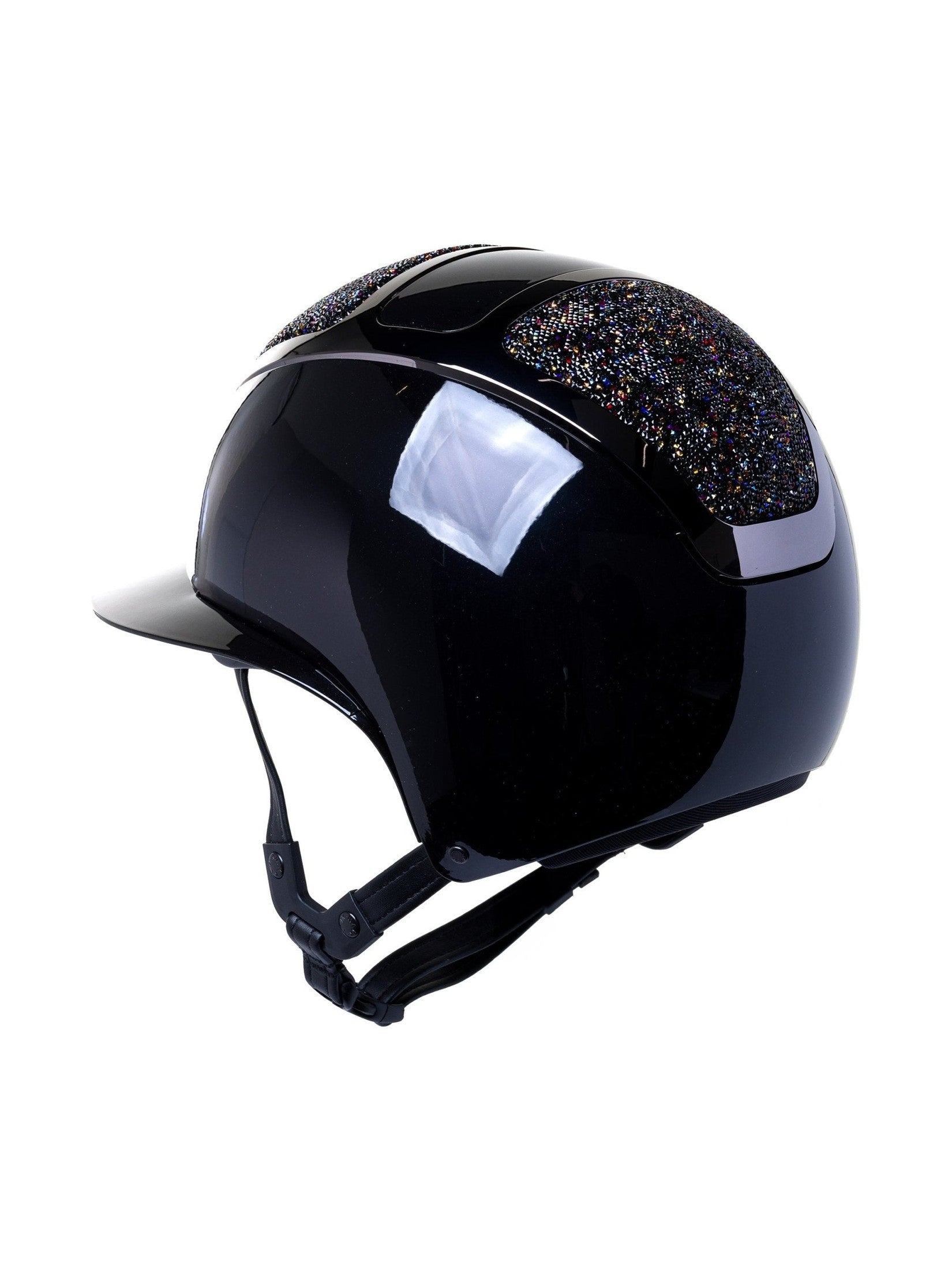 KASK STAR LADY PURE SHINE KASK JEŹDZIECKI SWARO MIDNIGHT MIXTURE VOLCANO CZARNY - KASK Equishop