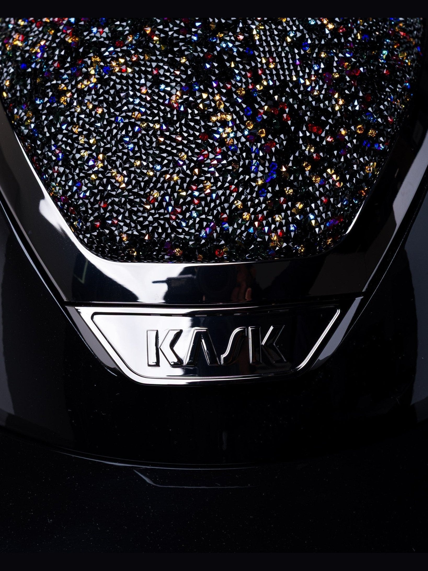 KASK STAR LADY PURE SHINE KASK JEŹDZIECKI SWARO MIDNIGHT MIXTURE VOLCANO CZARNY - KASK Equishop