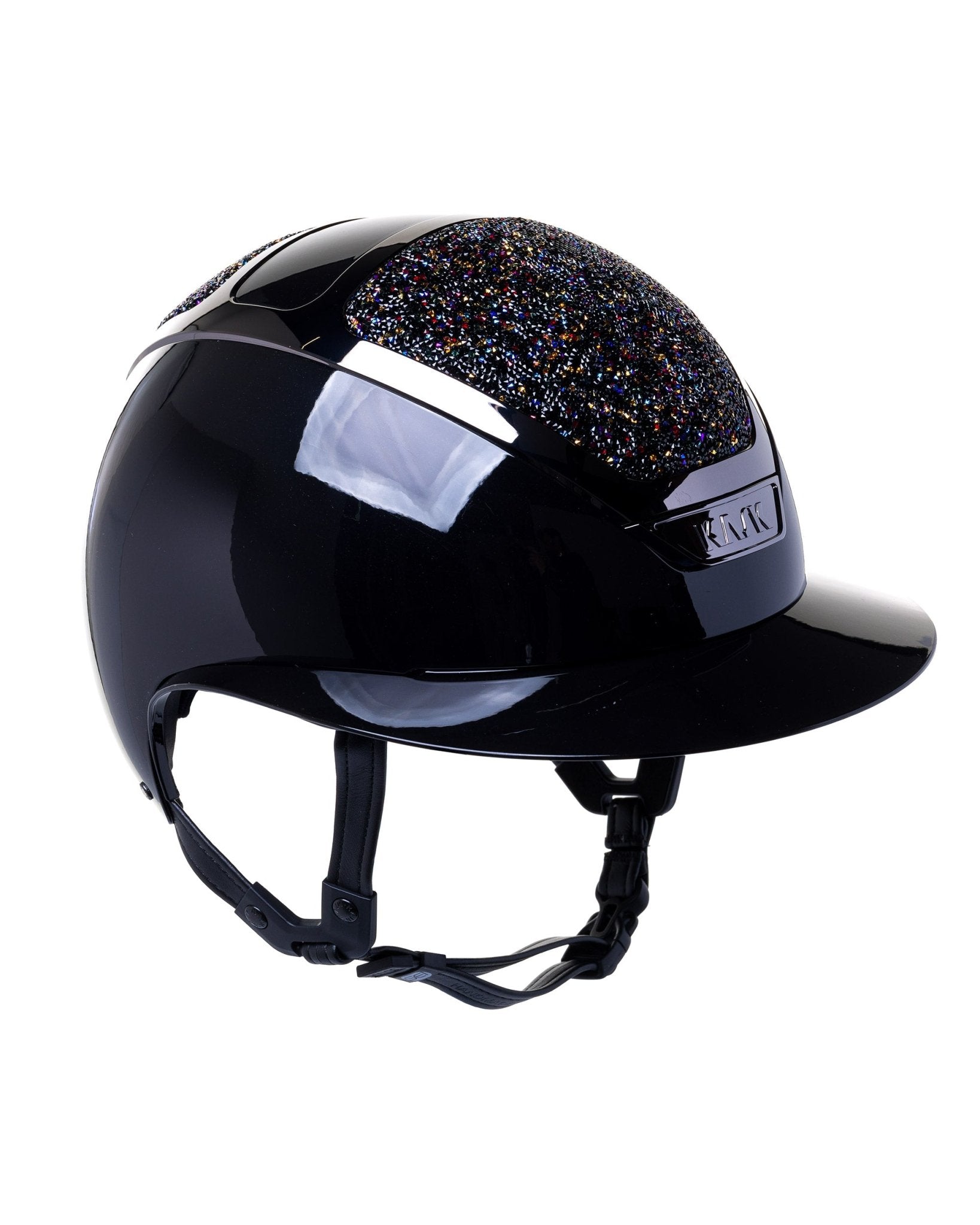 KASK STAR LADY PURE SHINE KASK JEŹDZIECKI SWARO MIDNIGHT MIXTURE VOLCANO CZARNY - KASK Equishop