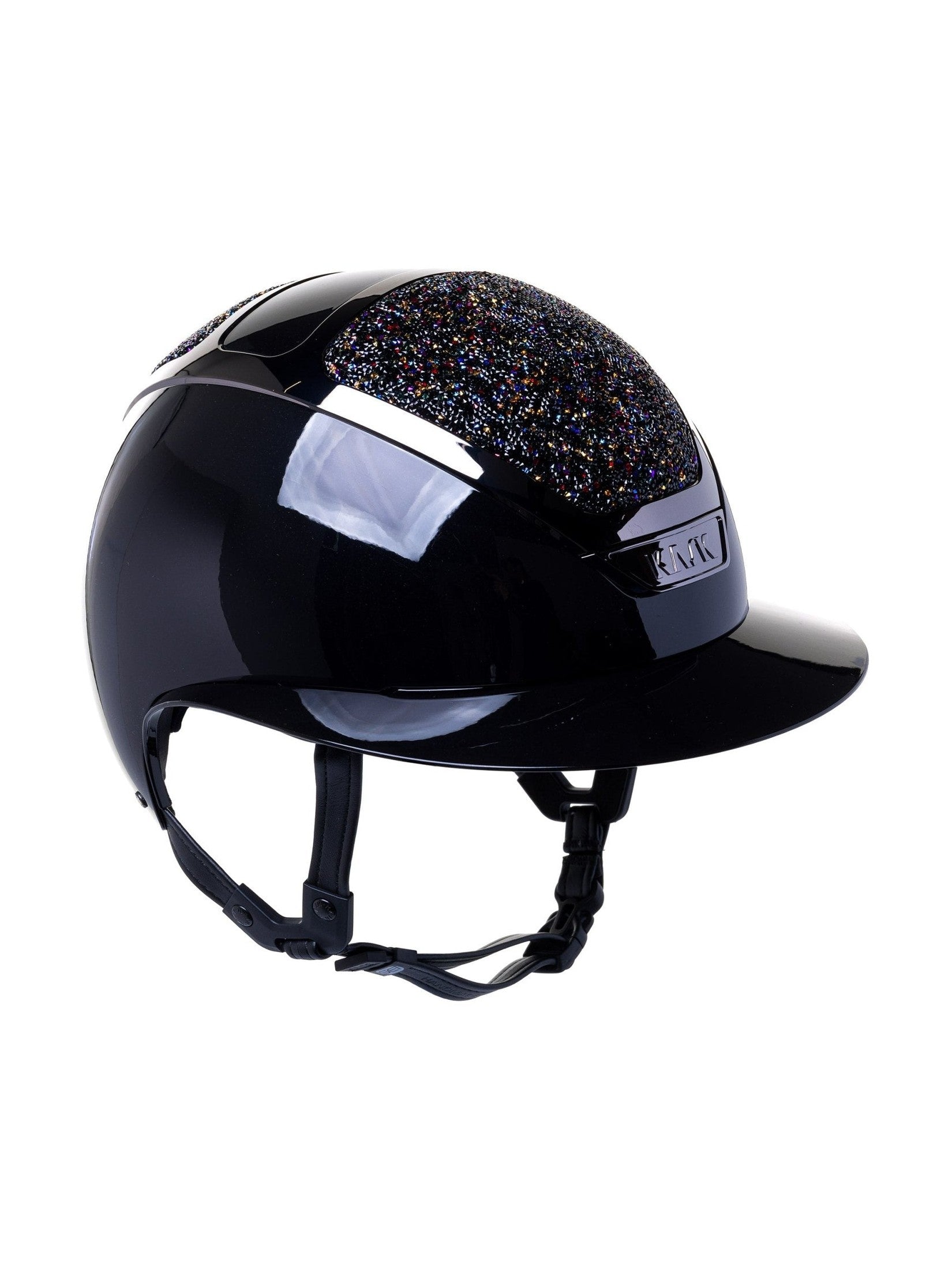KASK STAR LADY PURE SHINE KASK JEŹDZIECKI SWARO MIDNIGHT MIXTURE VOLCANO CZARNY - KASK Equishop
