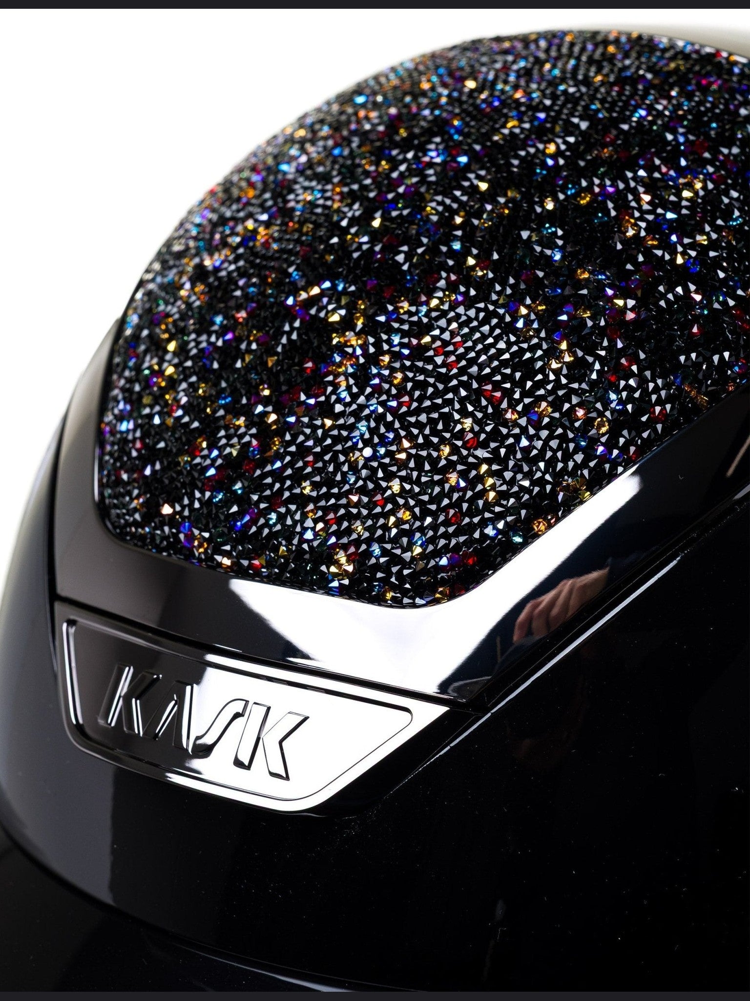 KASK STAR LADY PURE SHINE KASK JEŹDZIECKI SWARO MIDNIGHT MIXTURE VOLCANO CZARNY - KASK Equishop