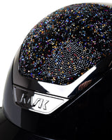 KASK STAR LADY PURE SHINE KASK JEŹDZIECKI SWARO MIDNIGHT MIXTURE VOLCANO CZARNY - KASK Equishop