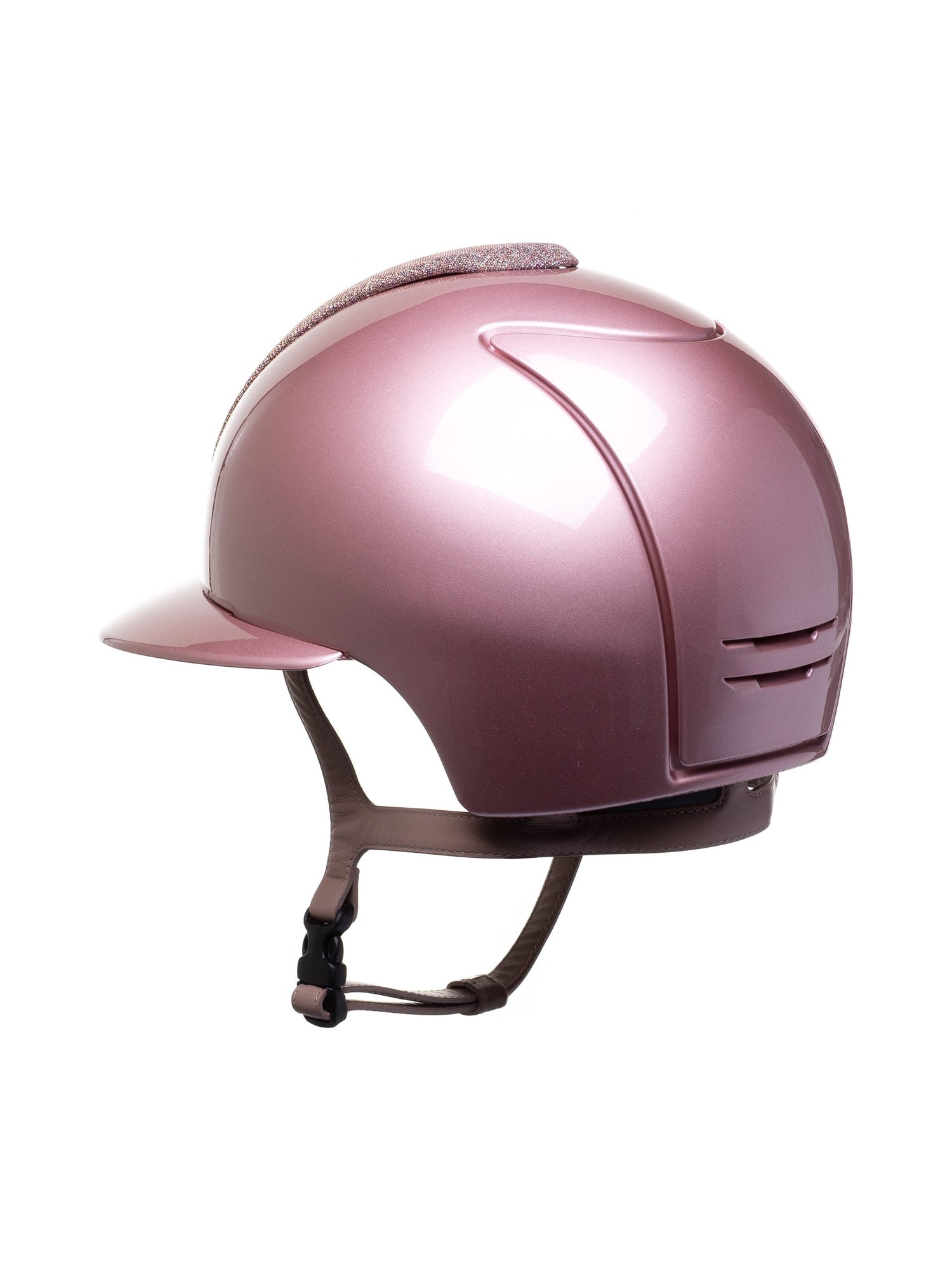 KEP ITALIA CROMO 2.0 DIAMOND KASK JEŹDZIECKI GALASSIA/CIPRIA CHIN/CRYST DIAMOND FRAME/ZIRCONI RG LOGO RÓŻOWY