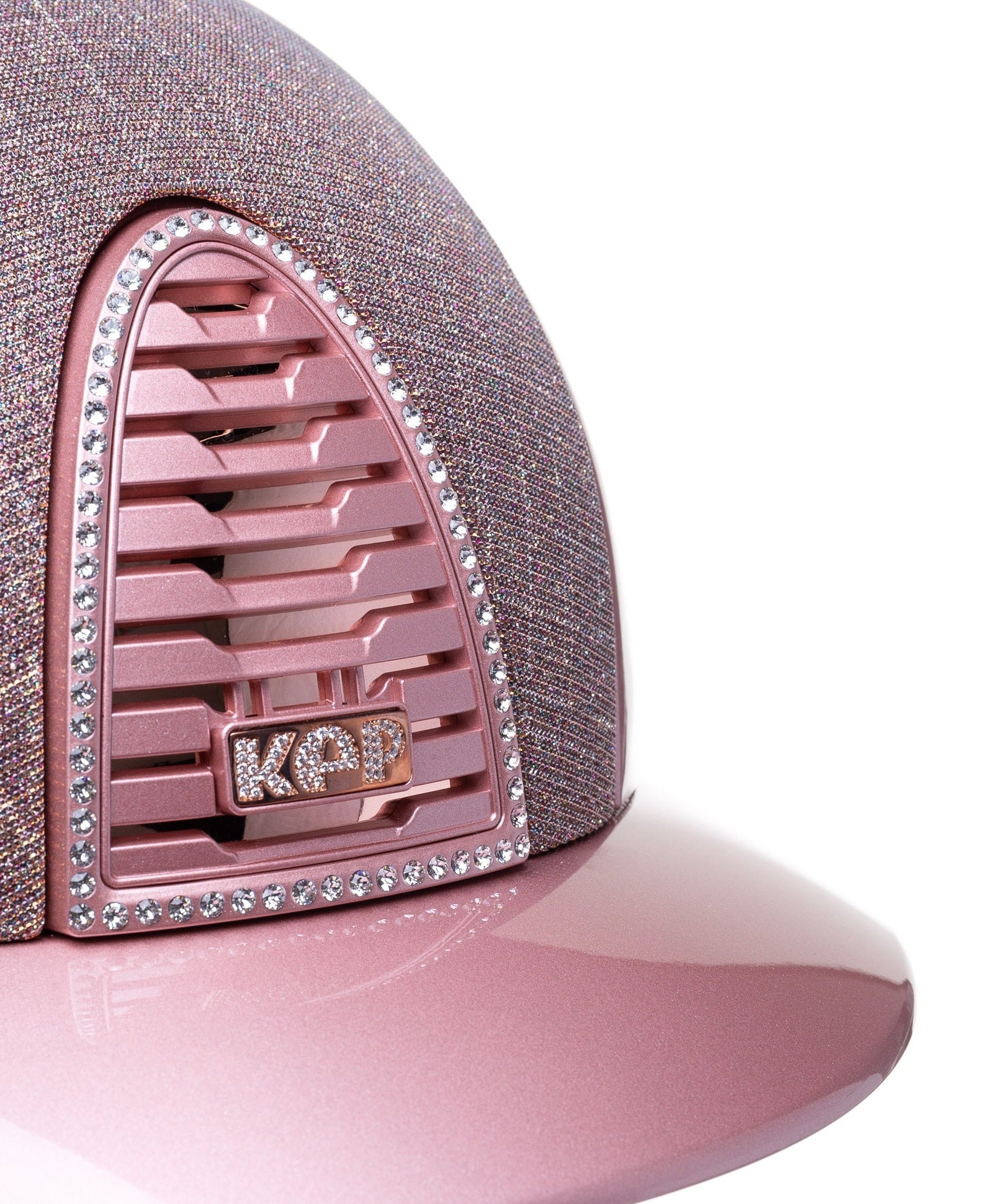 KEP ITALIA CROMO 2.0 DIAMOND KASK JEŹDZIECKI GALASSIA/CIPRIA CHIN/CRYST DIAMOND FRAME/ZIRCONI RG LOGO RÓŻOWY