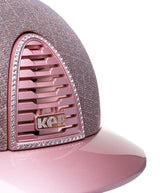 KEP ITALIA CROMO 2.0 DIAMOND KASK JEŹDZIECKI GALASSIA/CIPRIA CHIN/CRYST DIAMOND FRAME/ZIRCONI RG LOGO RÓŻOWY