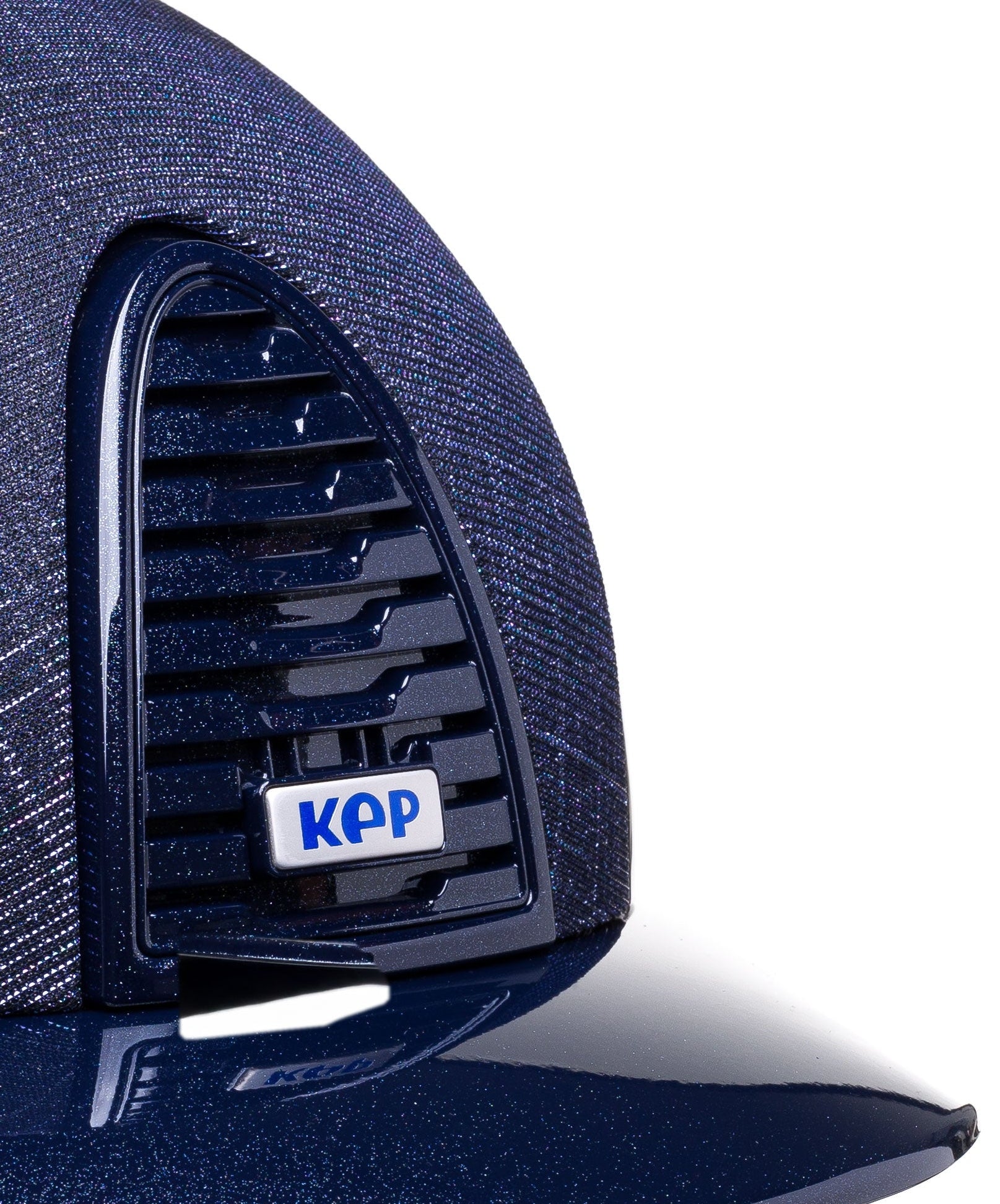 KEP ITALIA CROMO 2.0 DIAMOND RIDING HELMET GALASSIA DB/DARK BLUE STRAP/METAL BLUE LOGO NAVY