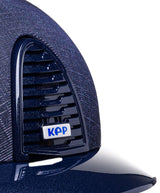 KEP ITALIA CROMO 2.0 DIAMOND RIDING HELMET GALASSIA DB/DARK BLUE STRAP/METAL BLUE LOGO NAVY