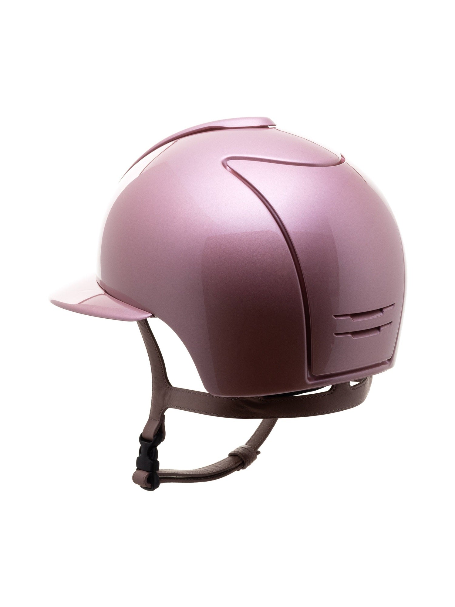 KEP ITALIA CROMO 2.0 DIAMOND KASK JEŹDZIECKI POLO VISOR/BEIGE CHIN/CRYST MIRROR RG FRAME/ZIRCONI RG LOGO RÓŻOWY
