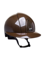 KEP ITALIA CROMO 2.0 DIAMOND KASK JEŹDZIECKI WHITE CRYSTALS SUEDE BRĄZOWY