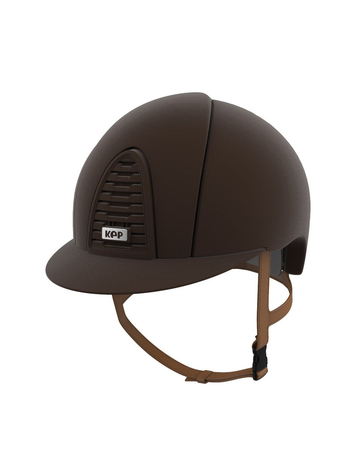 KEP ITALIA CROMO 2.0 FULL VELVET EQUESTRIAN HELMET BROWN