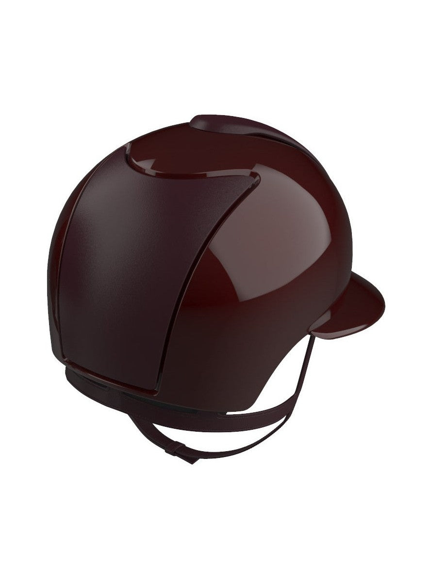 KEP ITALIA CROMO 2.0 LEATHER EQUESTRIAN HELMET BORDEAUX