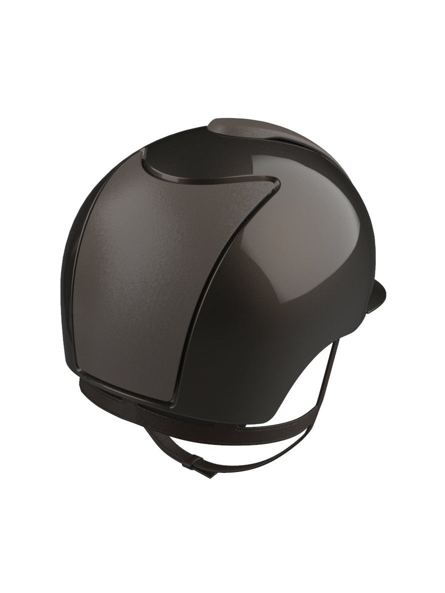 KEP ITALIA CROMO 2.0 LEATHER EQUESTRIAN HELMET TAUPE