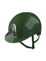 KEP ITALIA CROMO 2.0 LEATHER EQUESTRIAN HELMET DARK GREEN
